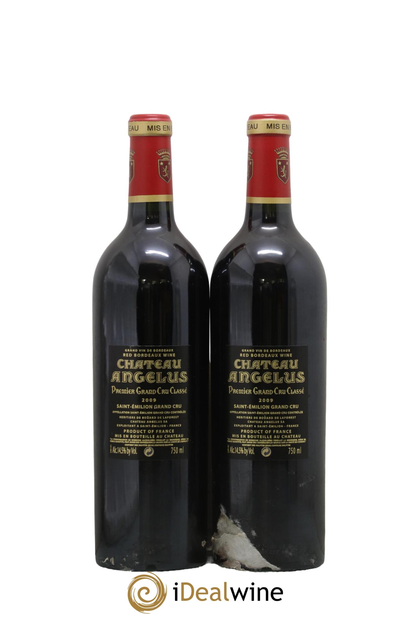 Château Angélus 1er Grand Cru Classé A 2009 - Posten von 2 Flaschen - 1