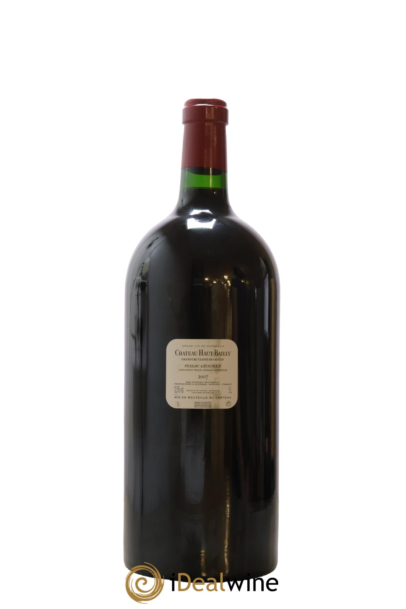 Château Haut-Bailly Cru Classé de Graves  2007 - Lot of 1 Jeroboam - 2