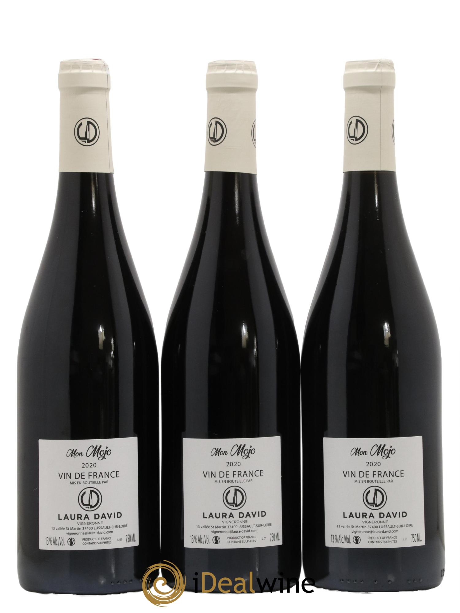 Vin de France Mon Mojo Domaine Laura David 2020 - Lot de 3 bouteilles - 1