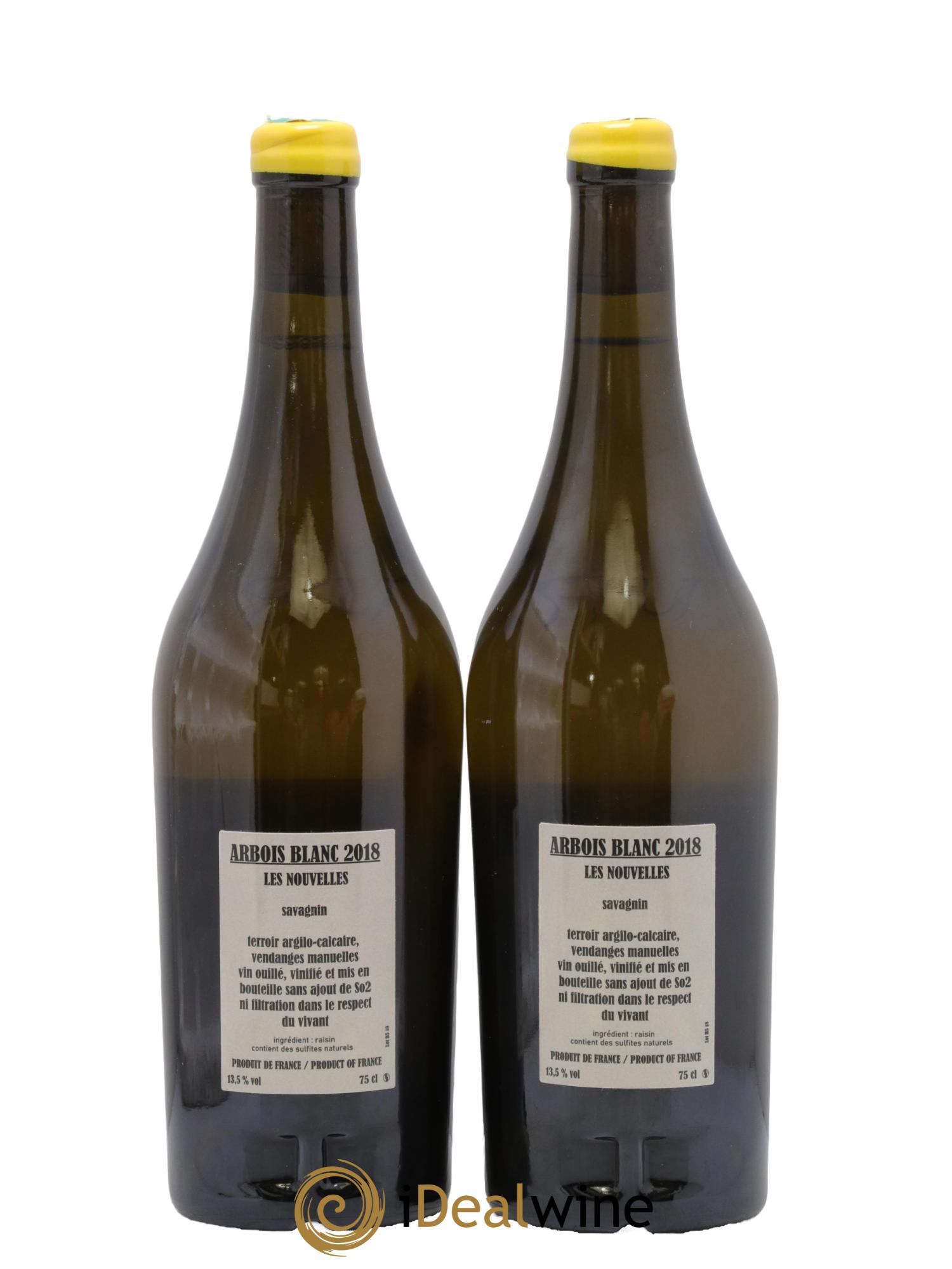 Arbois Savagnin Les Nouvelles Adeline Houillon & Renaud Bruyère 2018 - Posten von 2 Flaschen - 1