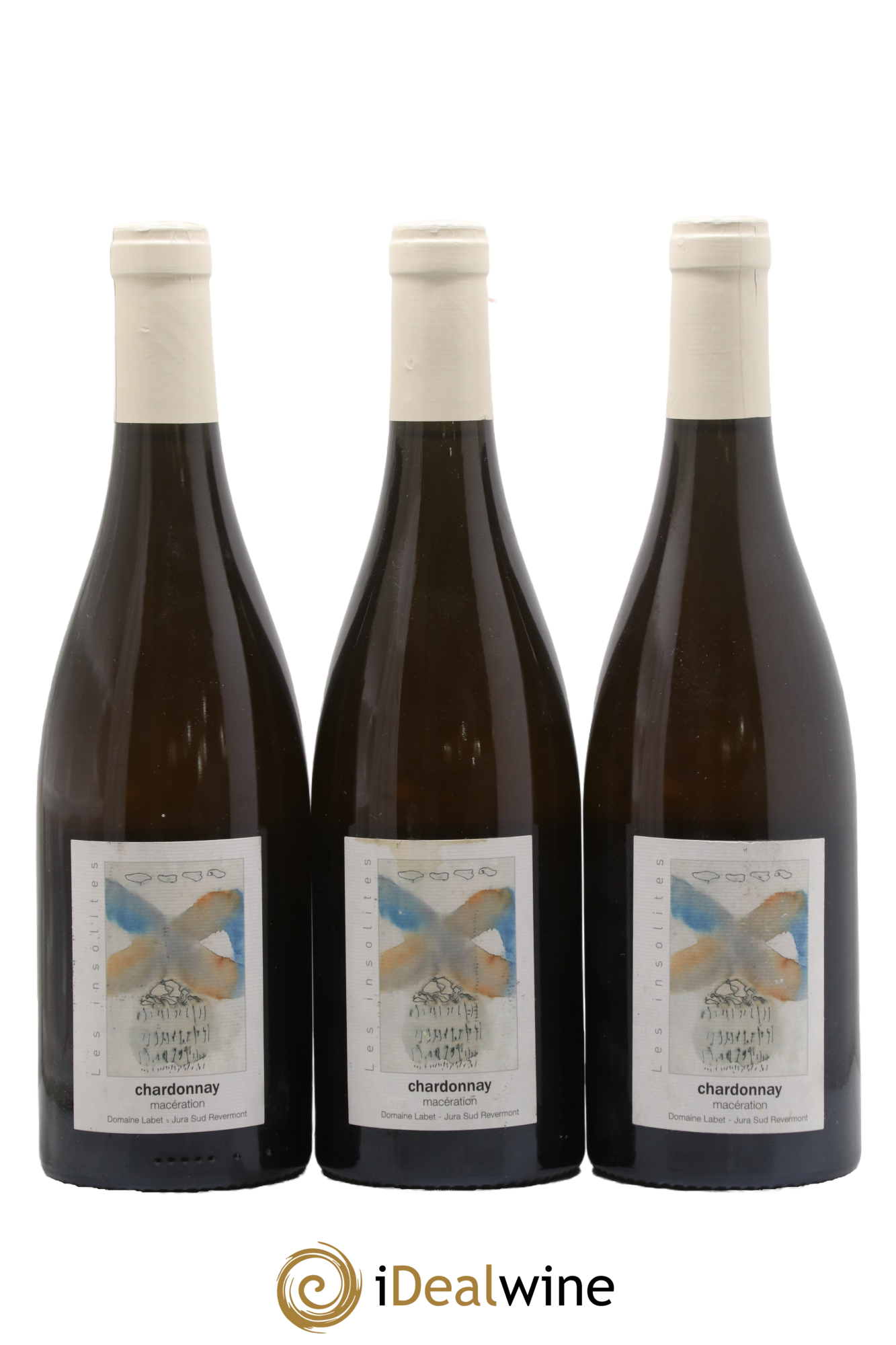 Côtes du Jura Chardonnay Les Chaseaux Macération Romain - Julien - Charline Labet 2020 - Lot de 3 bouteilles - 0