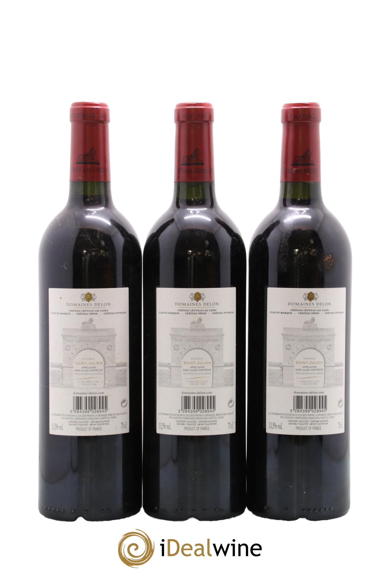 Château Léoville Las Cases 2ème Grand Cru Classé 2015 - Lotto di 6 bottiglie - 4