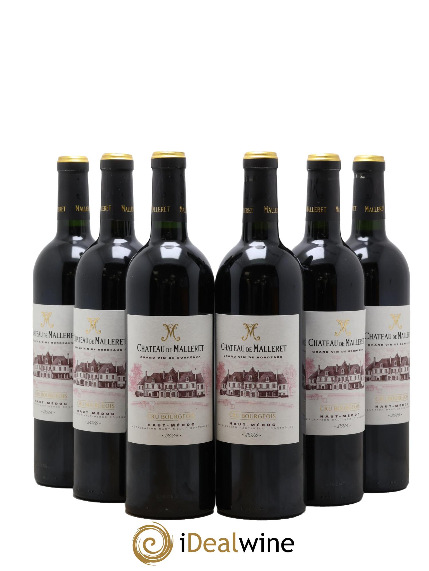 Château de Malleret Cru Bourgeois 2016 - Lot de 6 bouteilles - 0