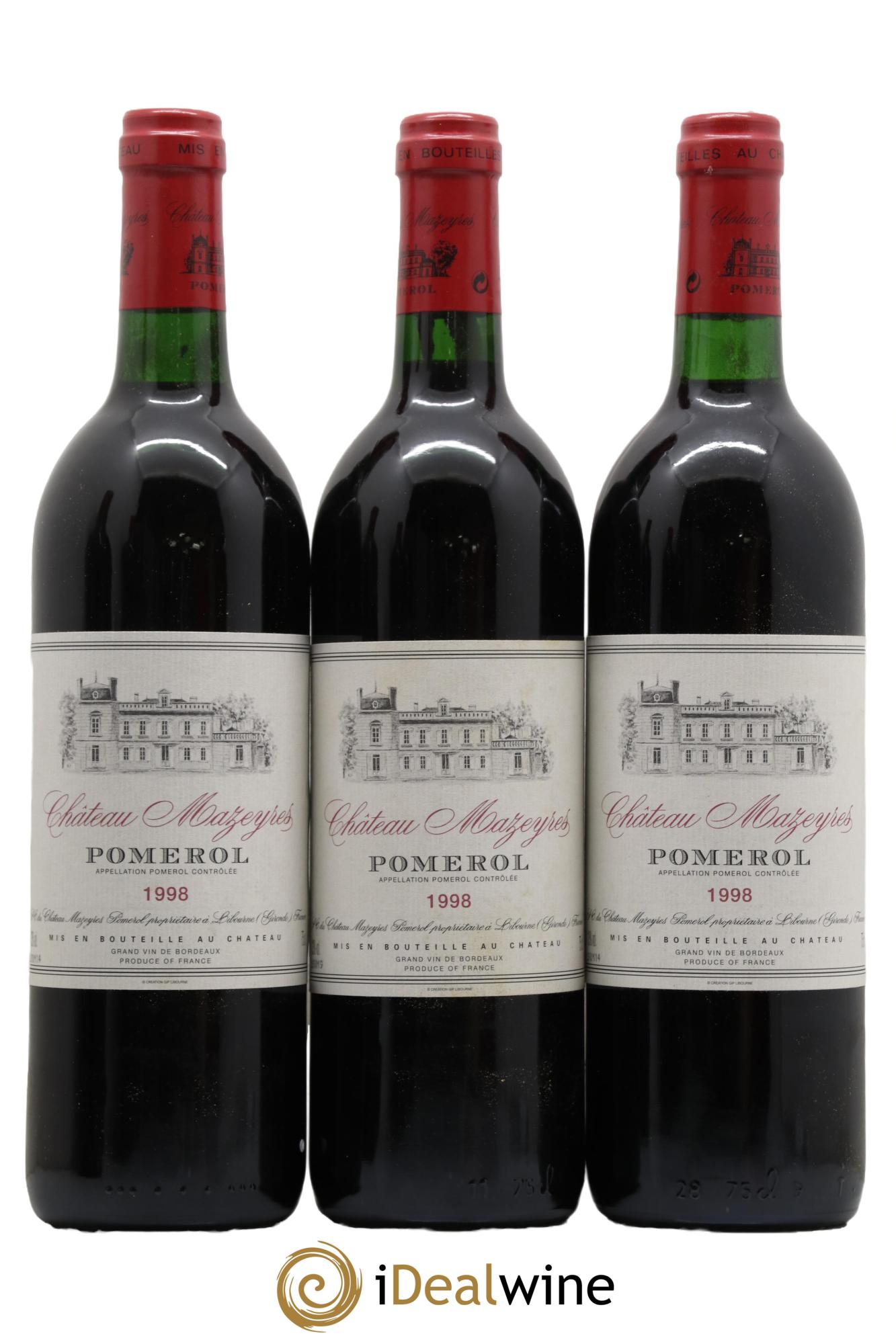Château Mazeyres 1998 - Lot de 6 bouteilles - 1