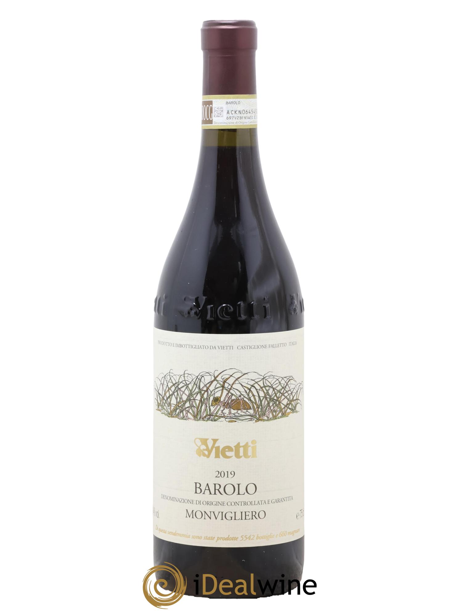 Barolo DOCG Monvigliero Vietti 2019 - Lotto di 1 bottiglia - 0