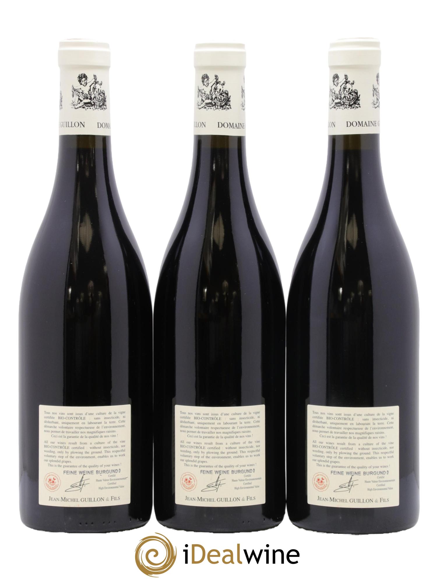 Clos de Vougeot Grand Cru Jean-Michel Guillon 2023 - Lot of 3 bottles - 1