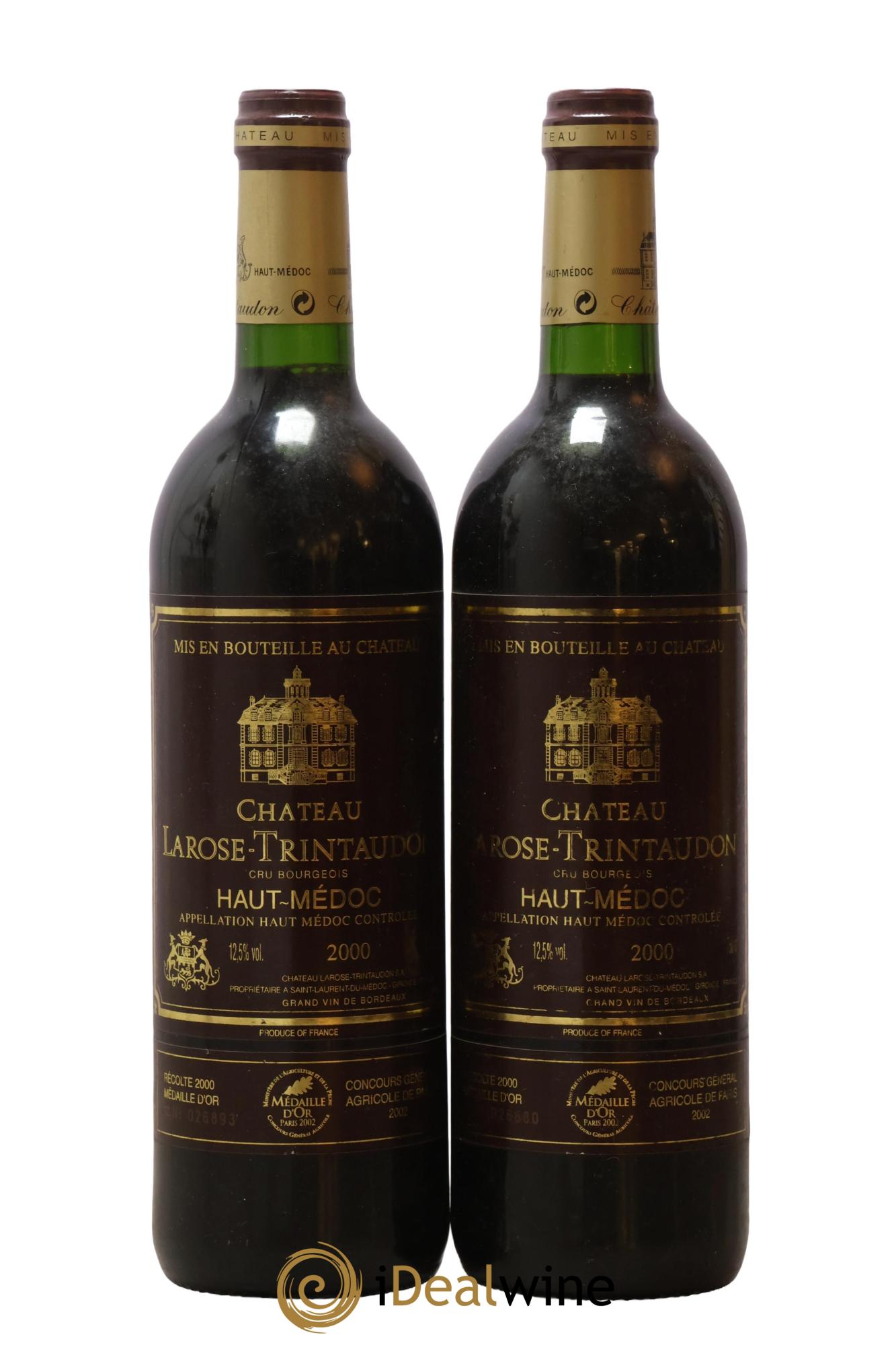 Château Larose Trintaudon Cru Bourgeois 2000 - Lotto di 2 bottiglie - 0