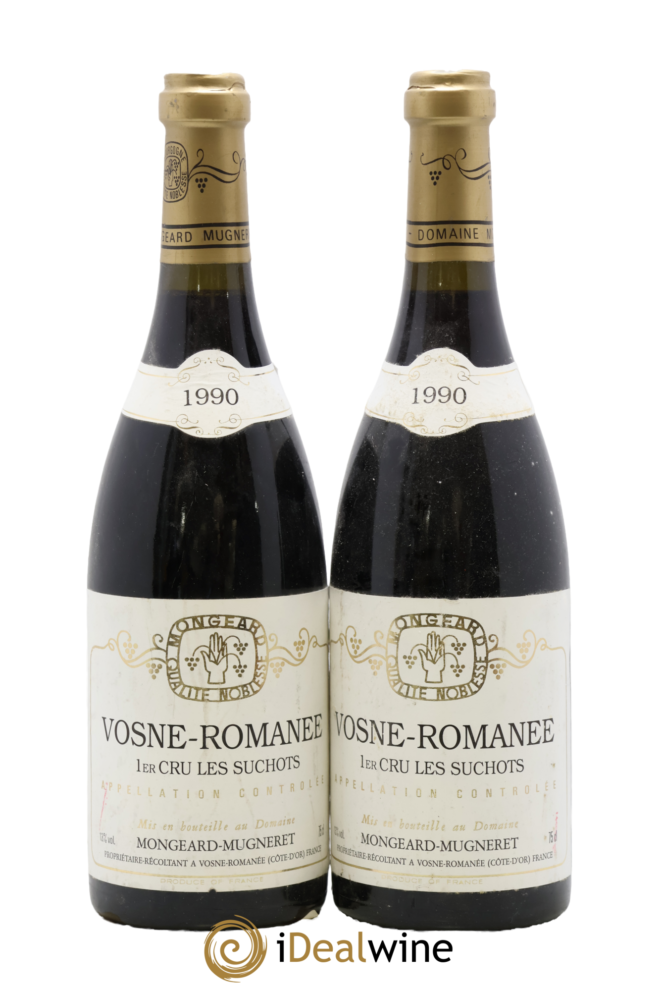 Vosne-Romanée 1er Cru Les Suchots Mongeard-Mugneret (Domaine) 1990 - Lot de 2 bouteilles - 0