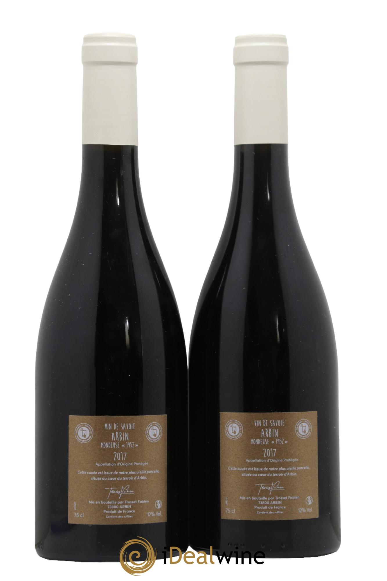 Vin de Savoie Mondeuse 1952 Fabien Trosset 2018 - Lot de 2 bouteilles - 1