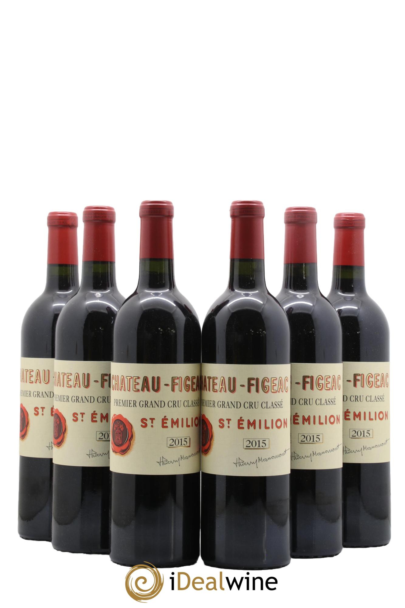 Château Figeac 1er Grand Cru Classé A 2015 - Lot of 6 bottles - 0