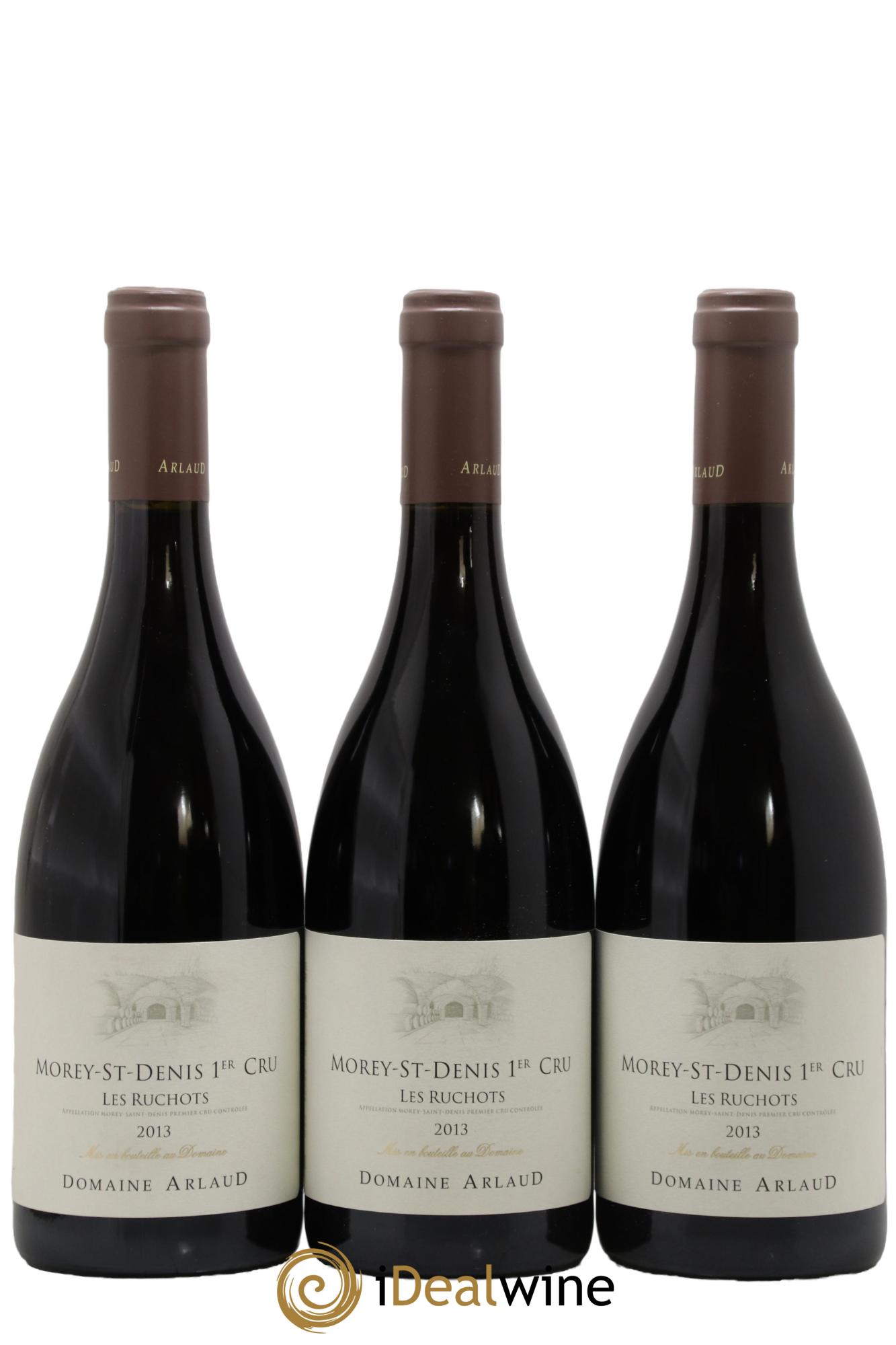 Morey Saint-Denis 1er Cru Les Ruchots Arlaud 2013 - Lotto di 3 bottiglie - 0