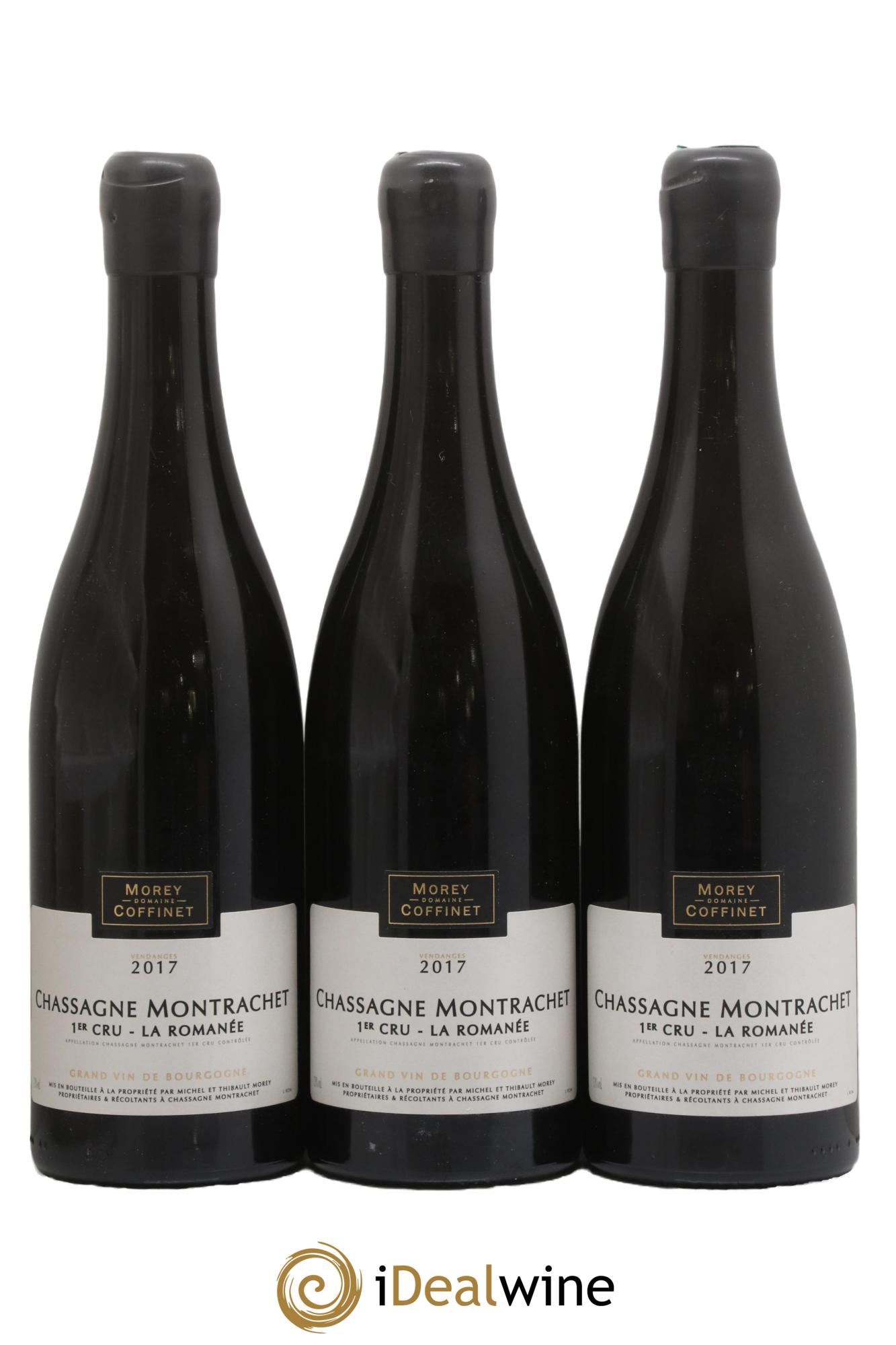 Chassagne-Montrachet 1er Cru La Romanée Morey-Coffinet (Domaine) 2017 - Lot de 3 bouteilles - 0