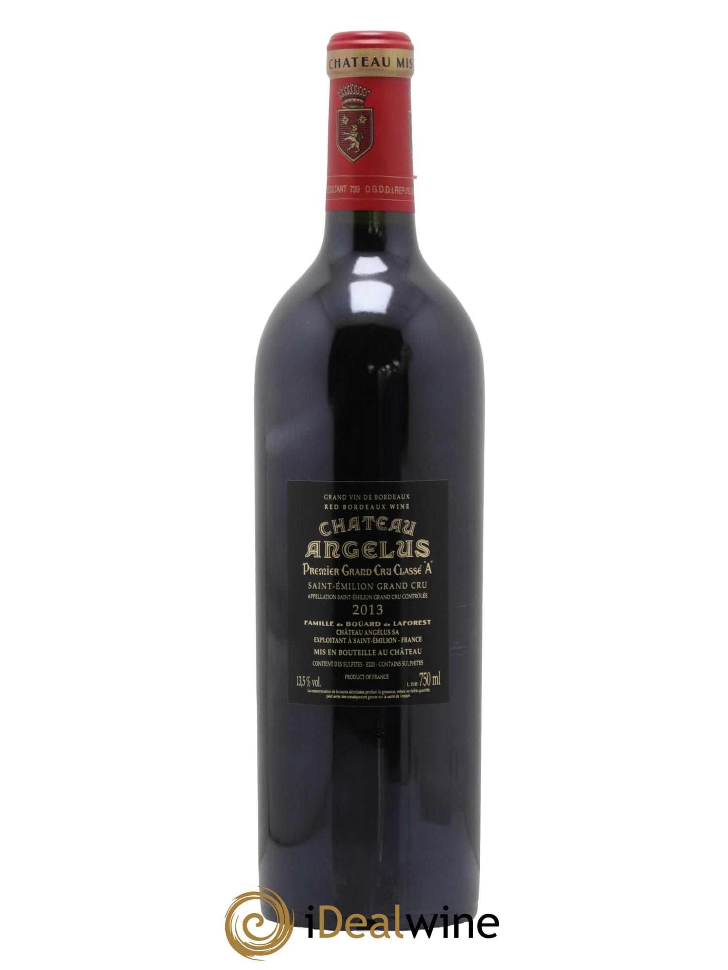 Château Angélus 1er Grand Cru Classé A 2013 - Lot de 1 bouteille - 1