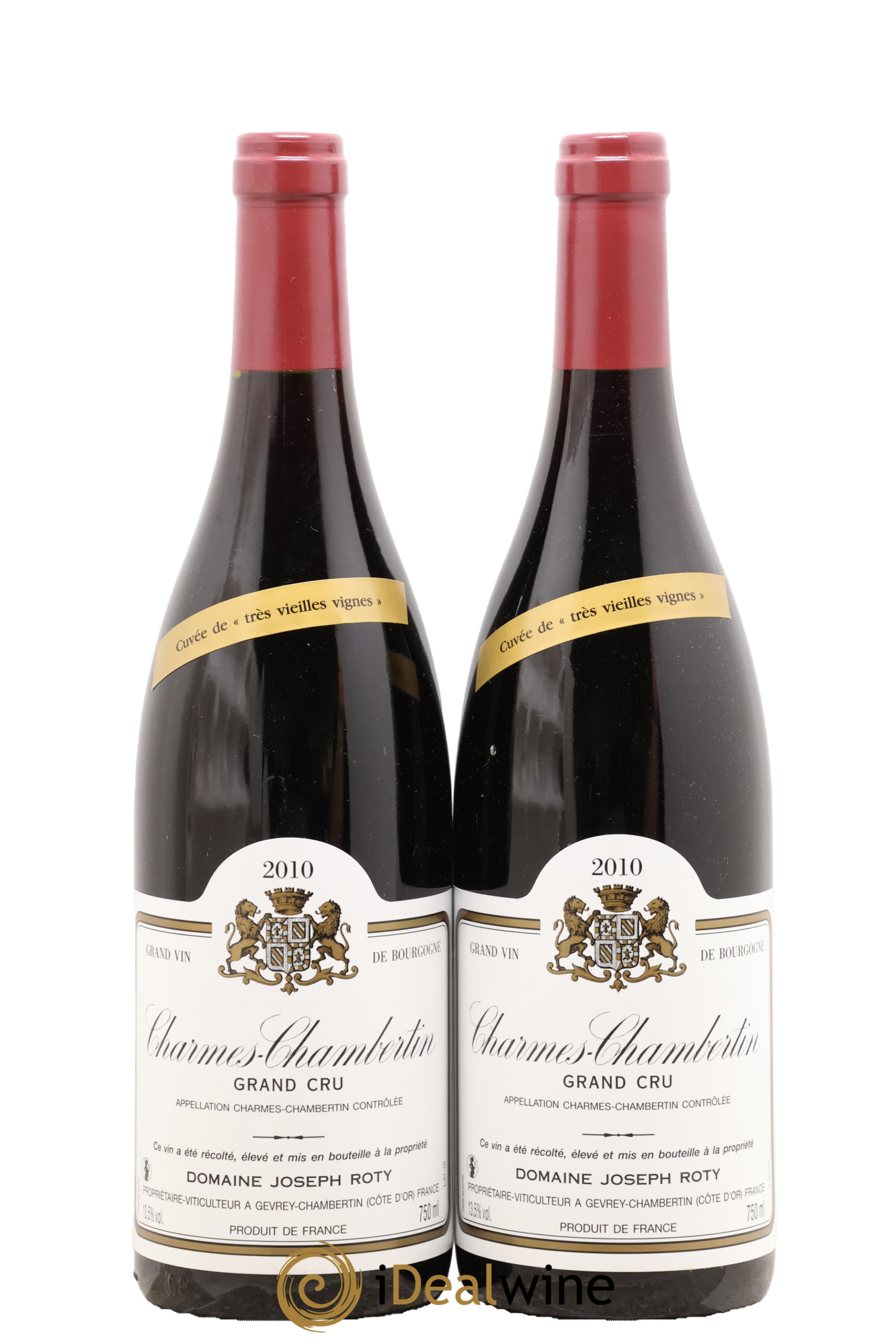 Charmes-Chambertin Grand Cru Très vieilles vignes Joseph Roty (Domaine) 2010 - Lot de 2 bouteilles - 0