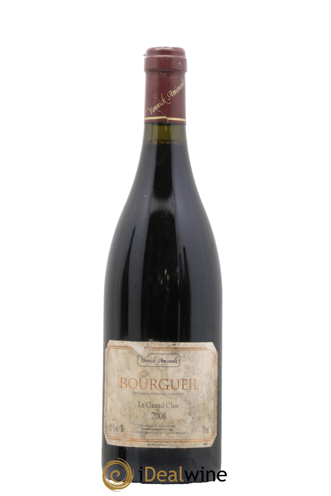 Bourgueil Grand Clos Yannick Amirault (Domaine) 2008 - Lot de 1 bouteille - 0