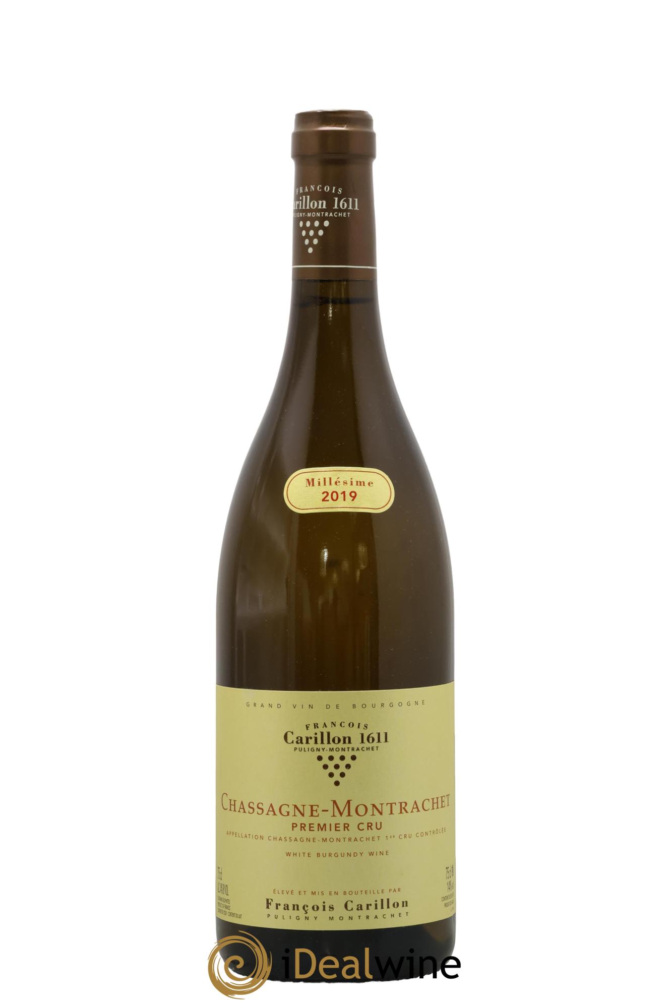 Chassagne-Montrachet 1er Cru François Carillon 2019 - Lot de 1 bouteille - 0