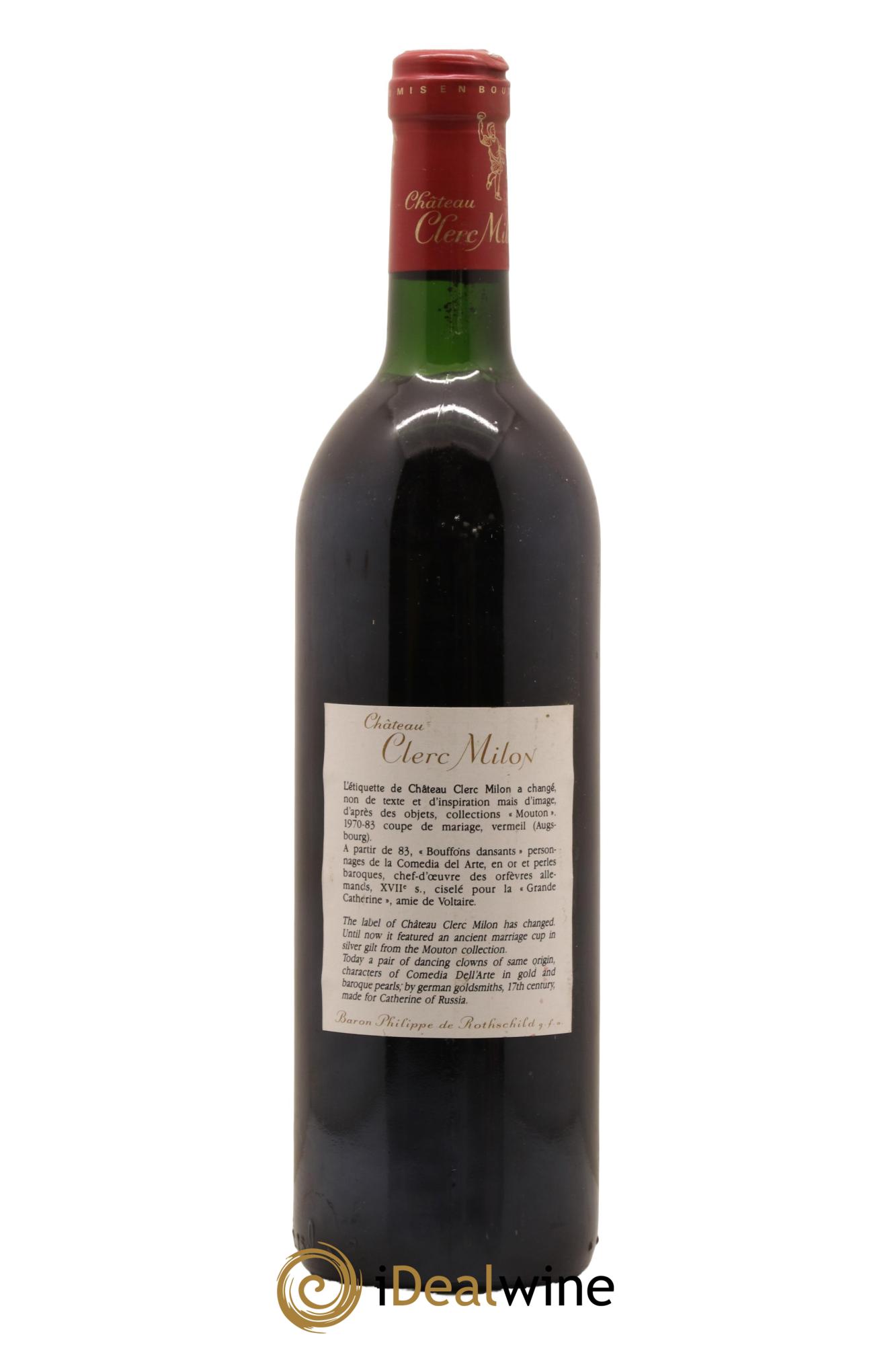 Château Clerc Milon 5ème Grand Cru Classé 1988 - Lot de 1 bouteille - 1