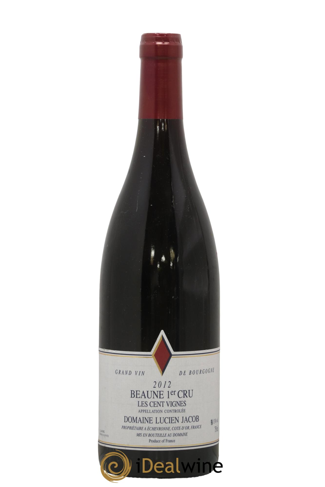 Beaune 1er Cru Cent Vignes Lucien Jacob 2012 - Lot de 1 bouteille - 0