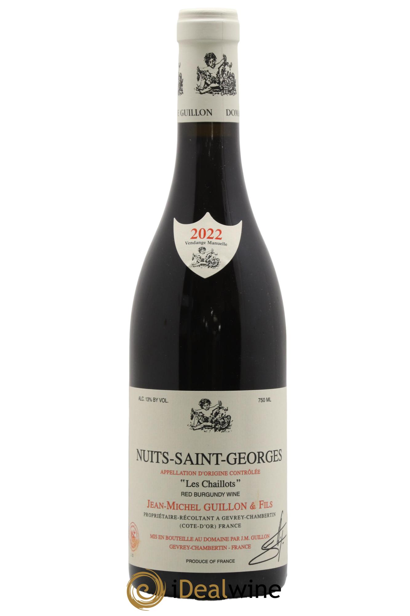 Nuits-Saint-Georges Les Chaillots Domaine J. M. Guillon 2022 - Lot de 1 bouteille - 0