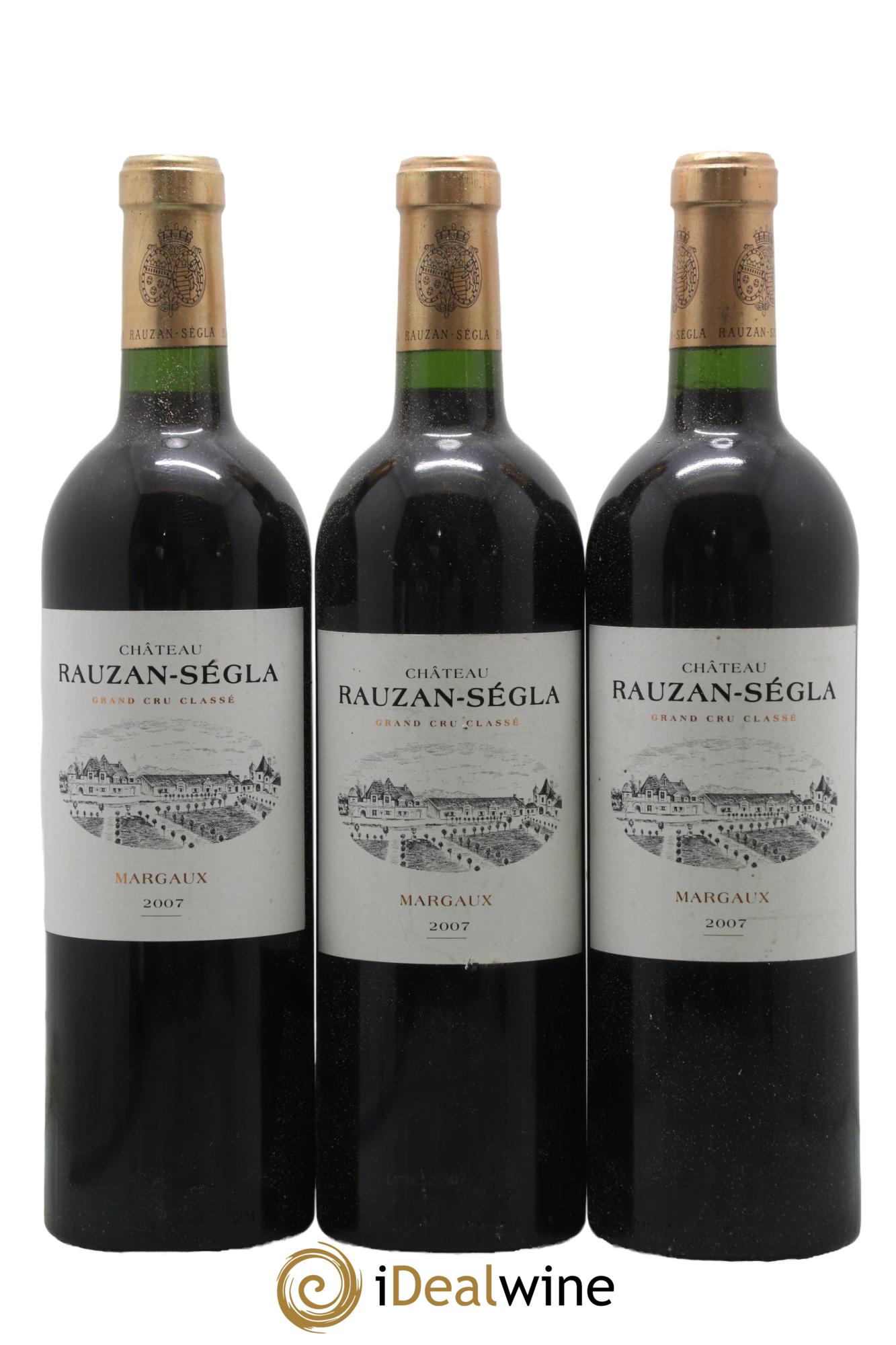 Château Rauzan Ségla Grand Cru Classé 2007 - Lot of 3 bottles - 0