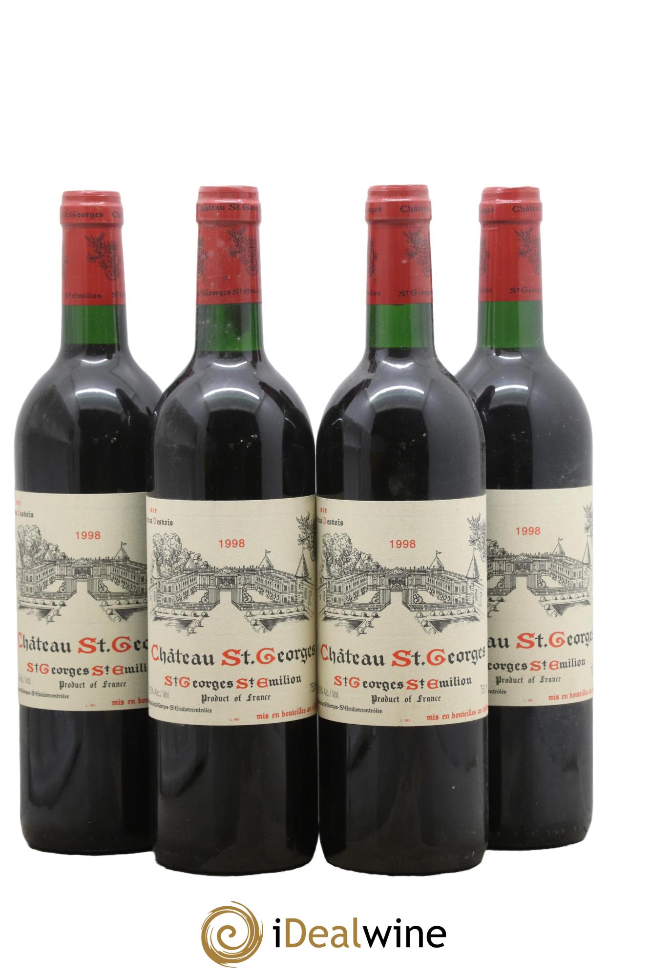 Château Saint-Georges 1998 - Lot of 4 bottles - 0