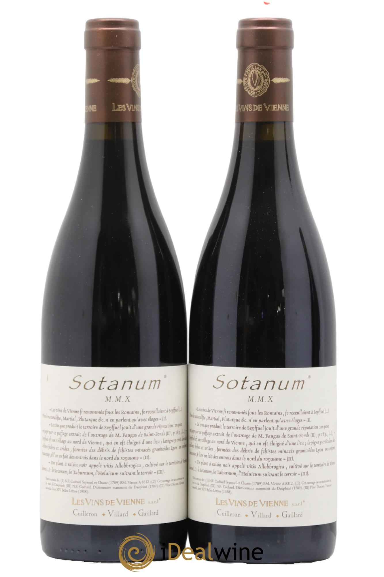 Collines Rhodaniennes Sotanum Les Vins de Vienne 2010 - Lot de 2 bouteilles - 0