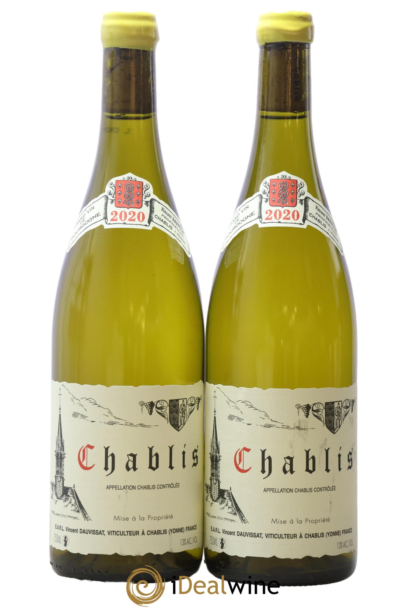 Chablis Vincent Dauvissat (Domaine) 2020 - Posten von 2 Flaschen - 0