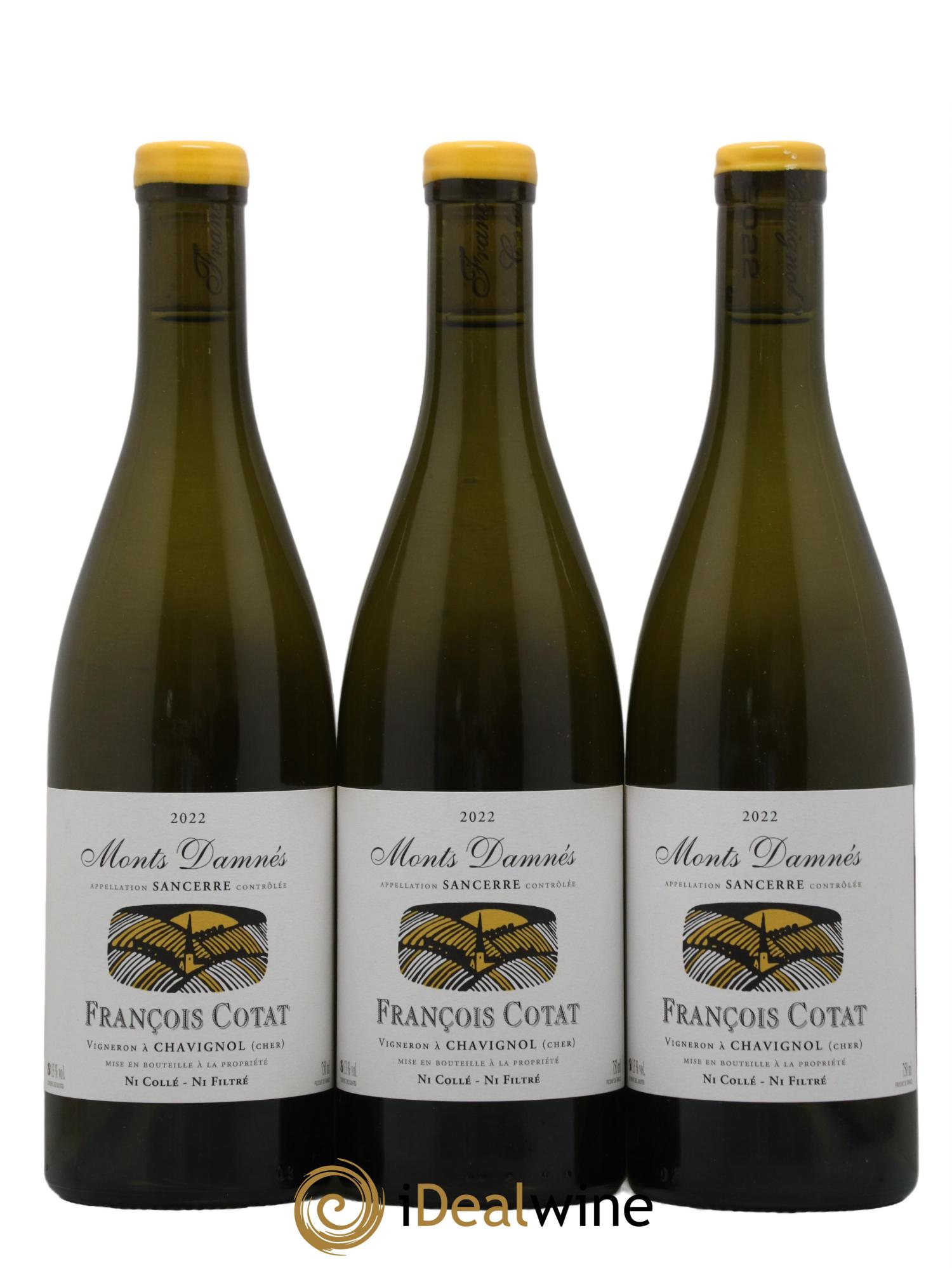 Sancerre Les Monts Damnés François Cotat 2022 - Lot de 3 bouteilles - 0