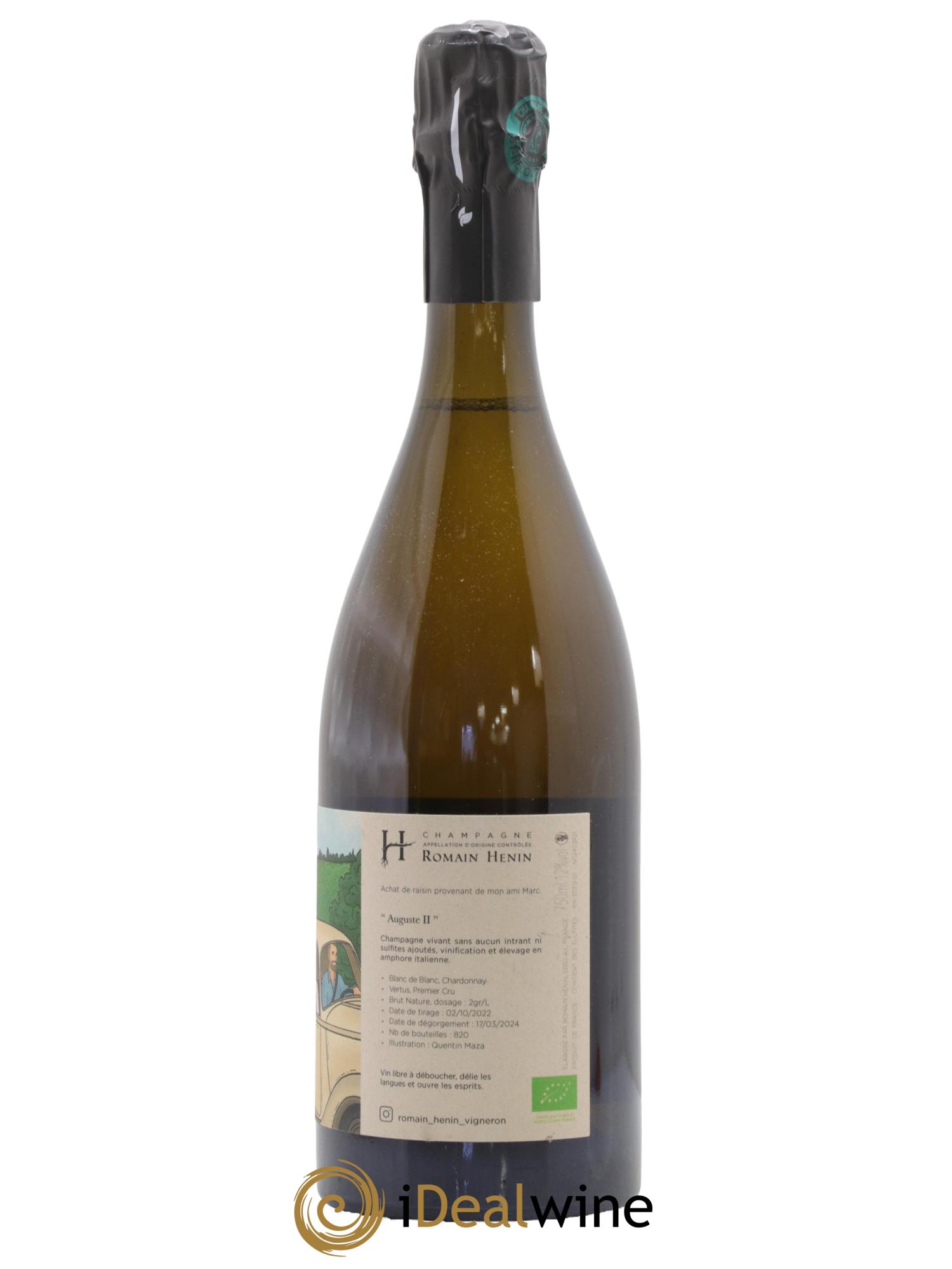 Champagne Auguste II Romain Henin - Lotto di 1 bottiglia - 1