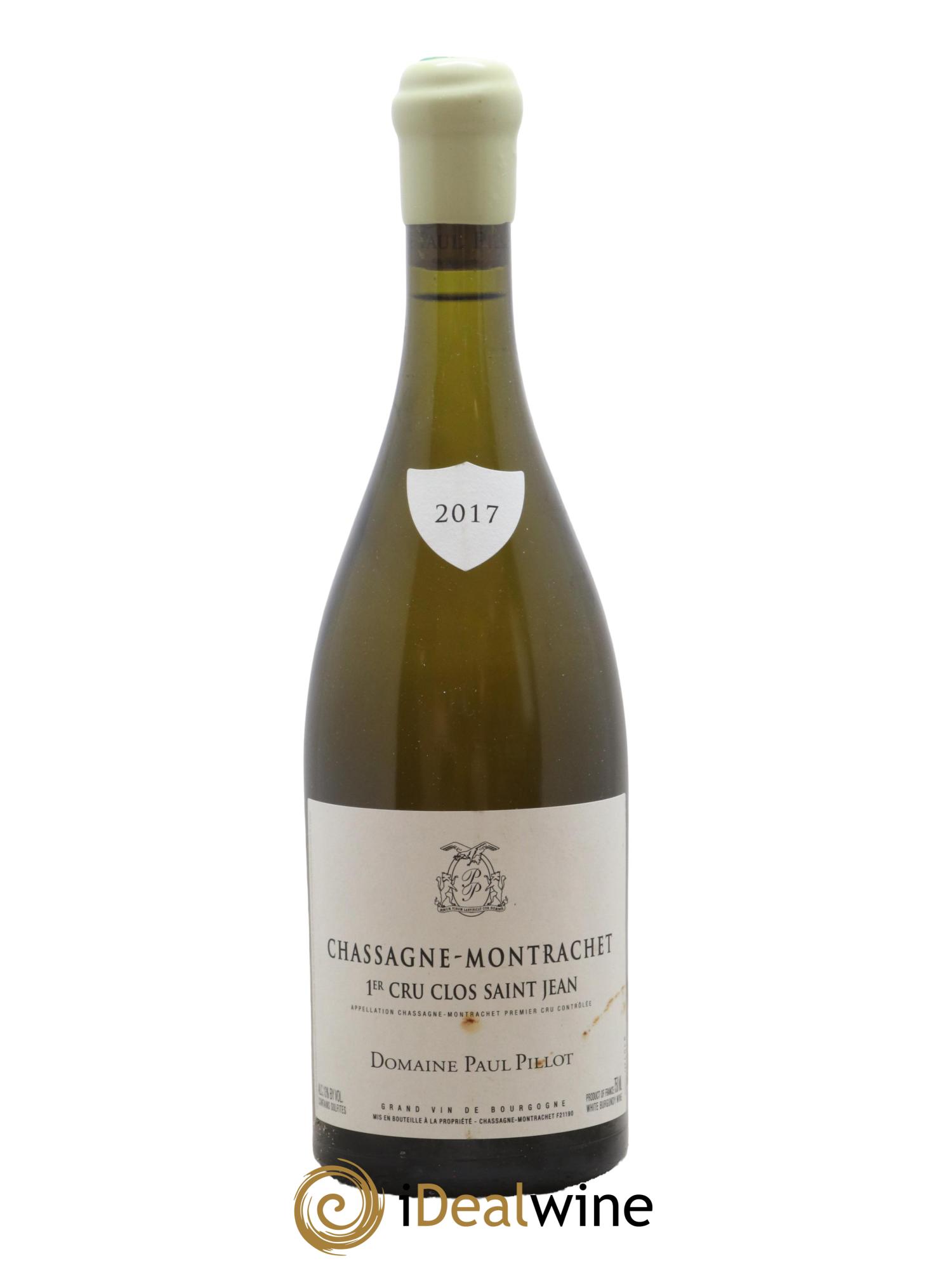 Chassagne-Montrachet 1er Cru Clos Saint-Jean Paul Pillot (Domaine) 2017 - Lot de 1 bouteille - 0