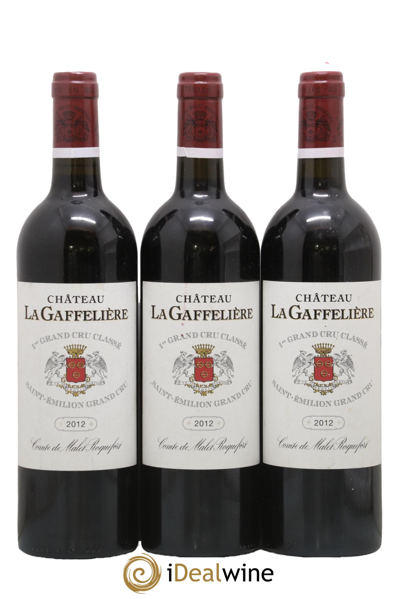 Château la Gaffelière 1er Grand Cru Classé B 2012 - Lot de 3 bouteilles - 0