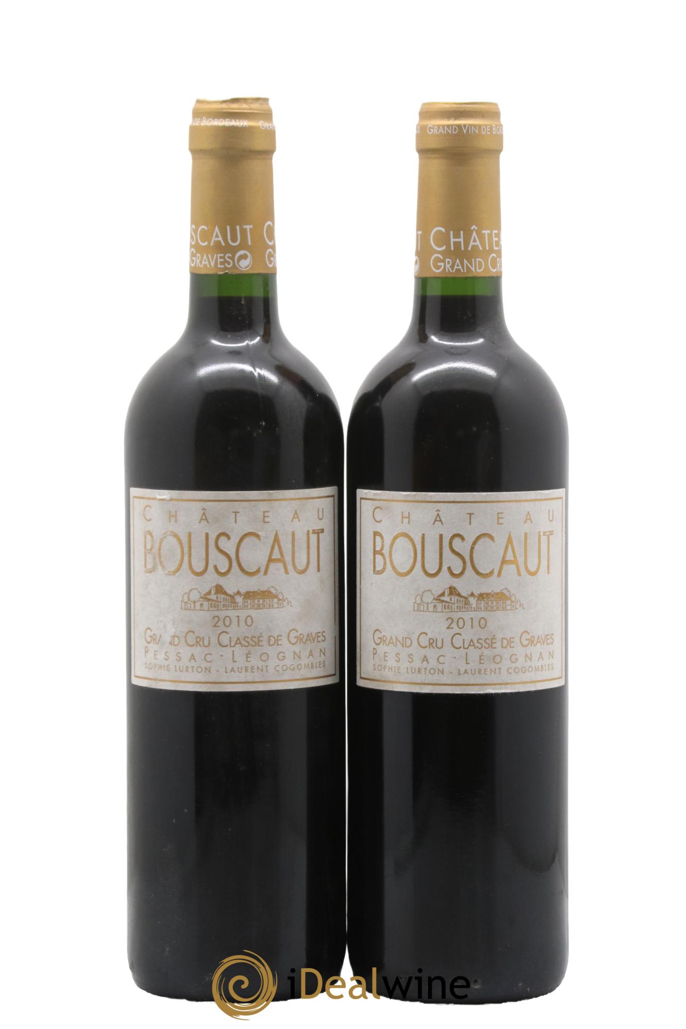 Château Bouscaut Cru Classé de Graves 2010 - Lot de 2 bouteilles - 0