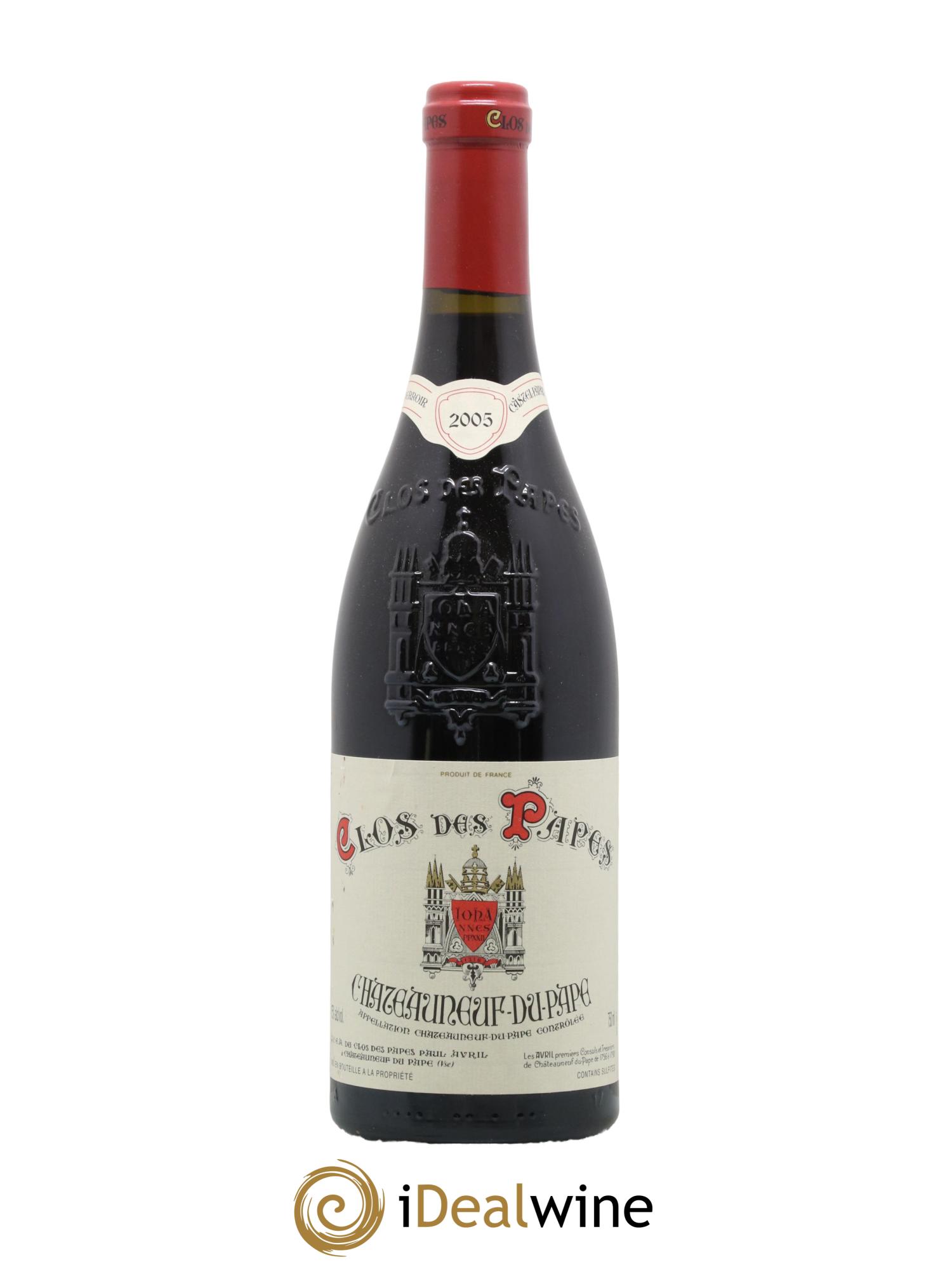 Châteauneuf-du-Pape Clos des Papes - Paul Avril 2005 - Lot de 1 bouteille - 0