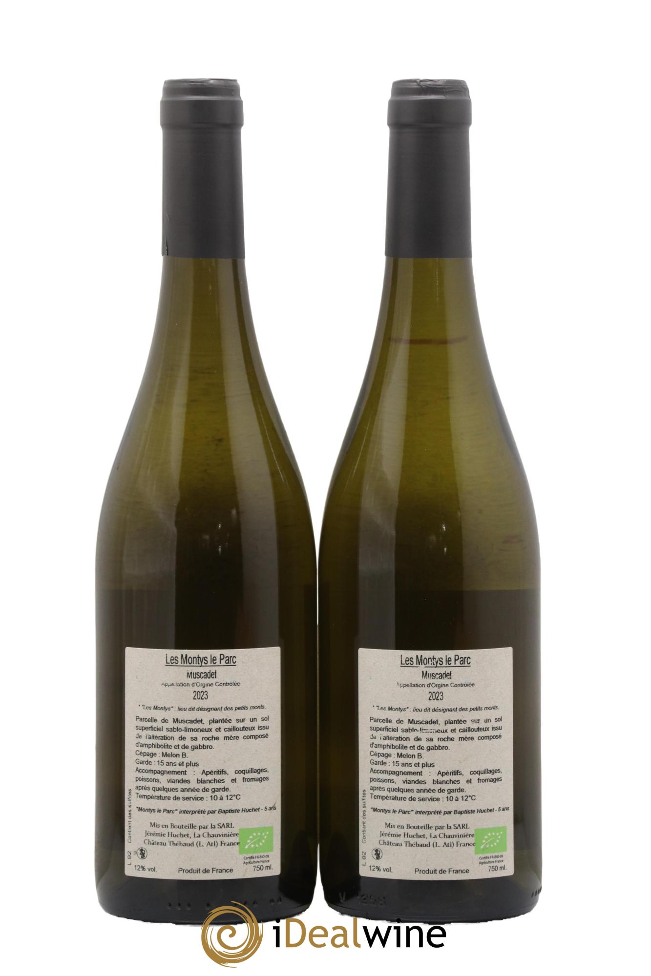 Muscadet Les Montys Le Parc Domaine De La Chauvinière 2023 - Lot de 2 bouteilles - 1