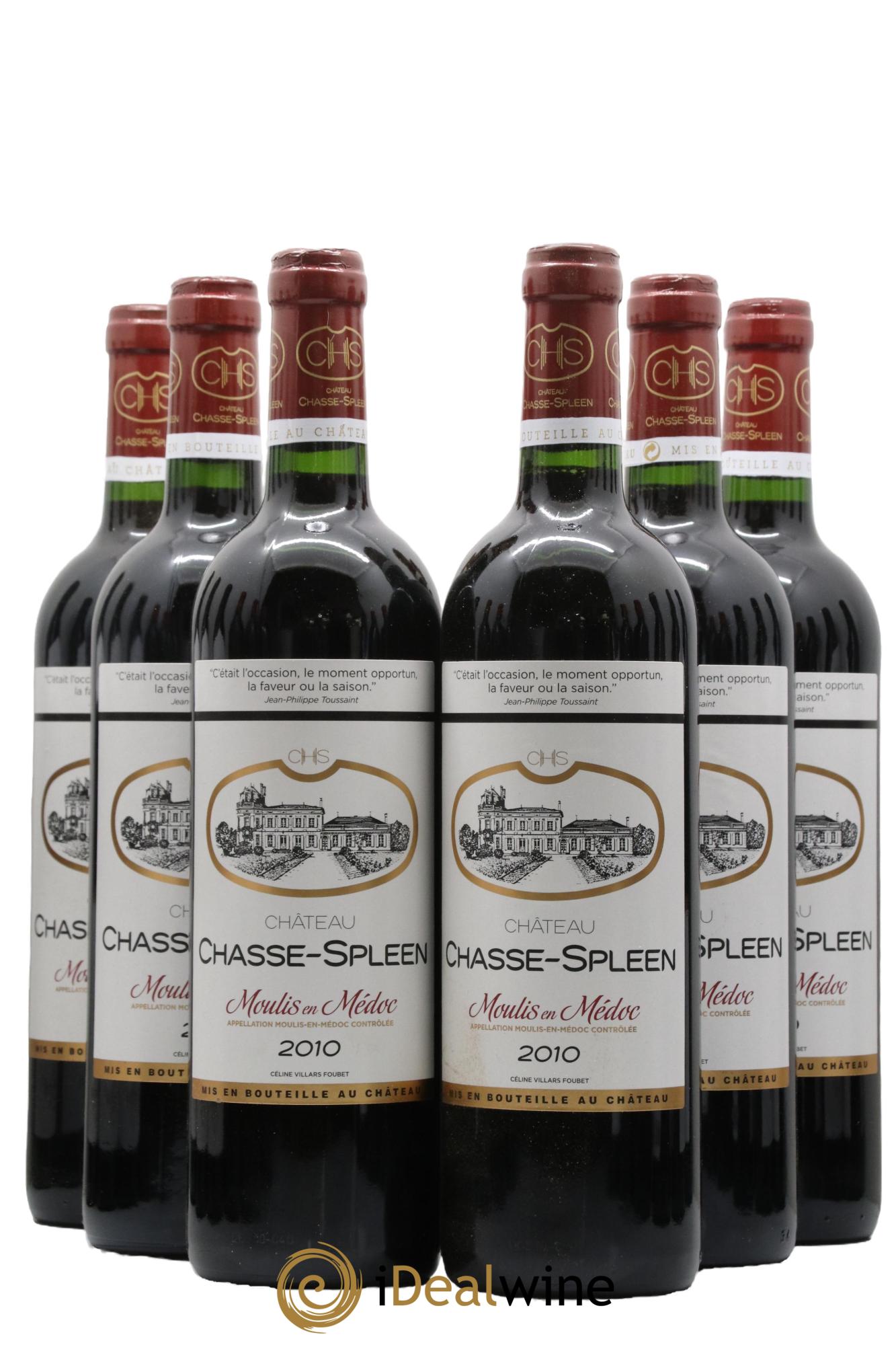 Château Chasse Spleen 2010 - Lot de 6 bouteilles - 0
