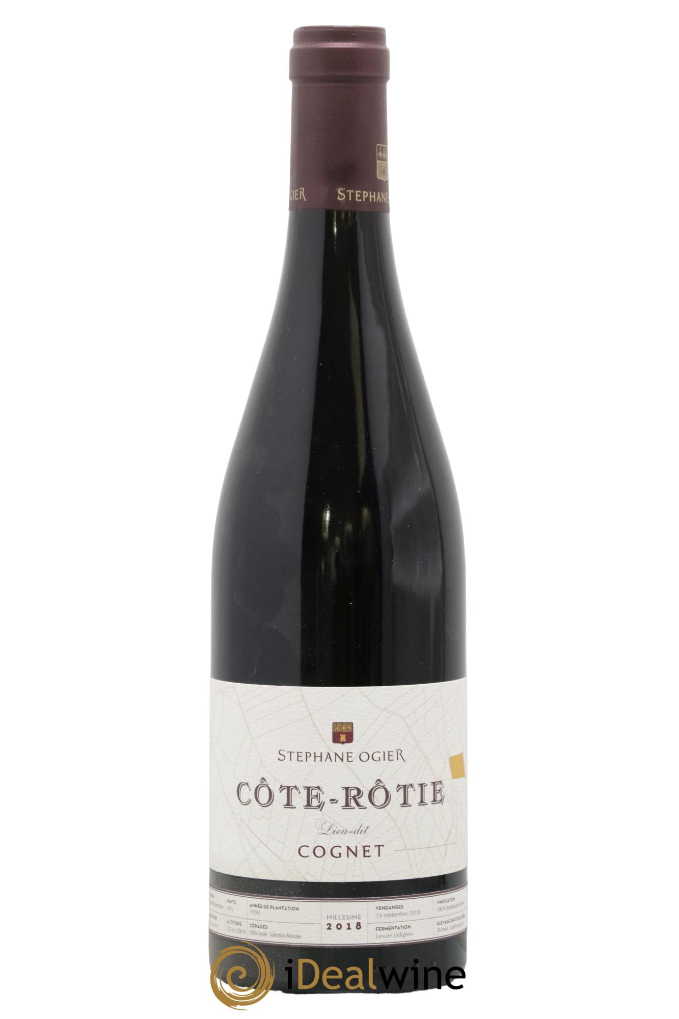 Côte-Rôtie Lieu-dit Cognet Stéphane Ogier 2018 - Lot de 1 bouteille - 0