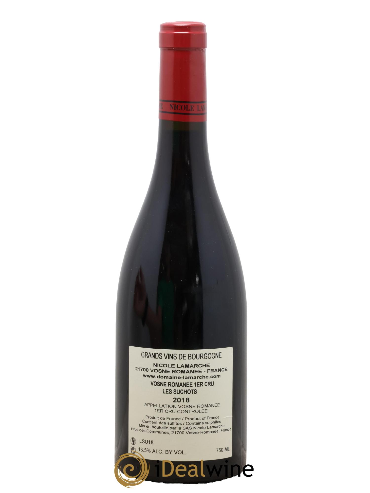 Vosne-Romanée 1er Cru Les Suchots Lamarche (Domaine) 2018 - Lot de 1 bouteille - 1