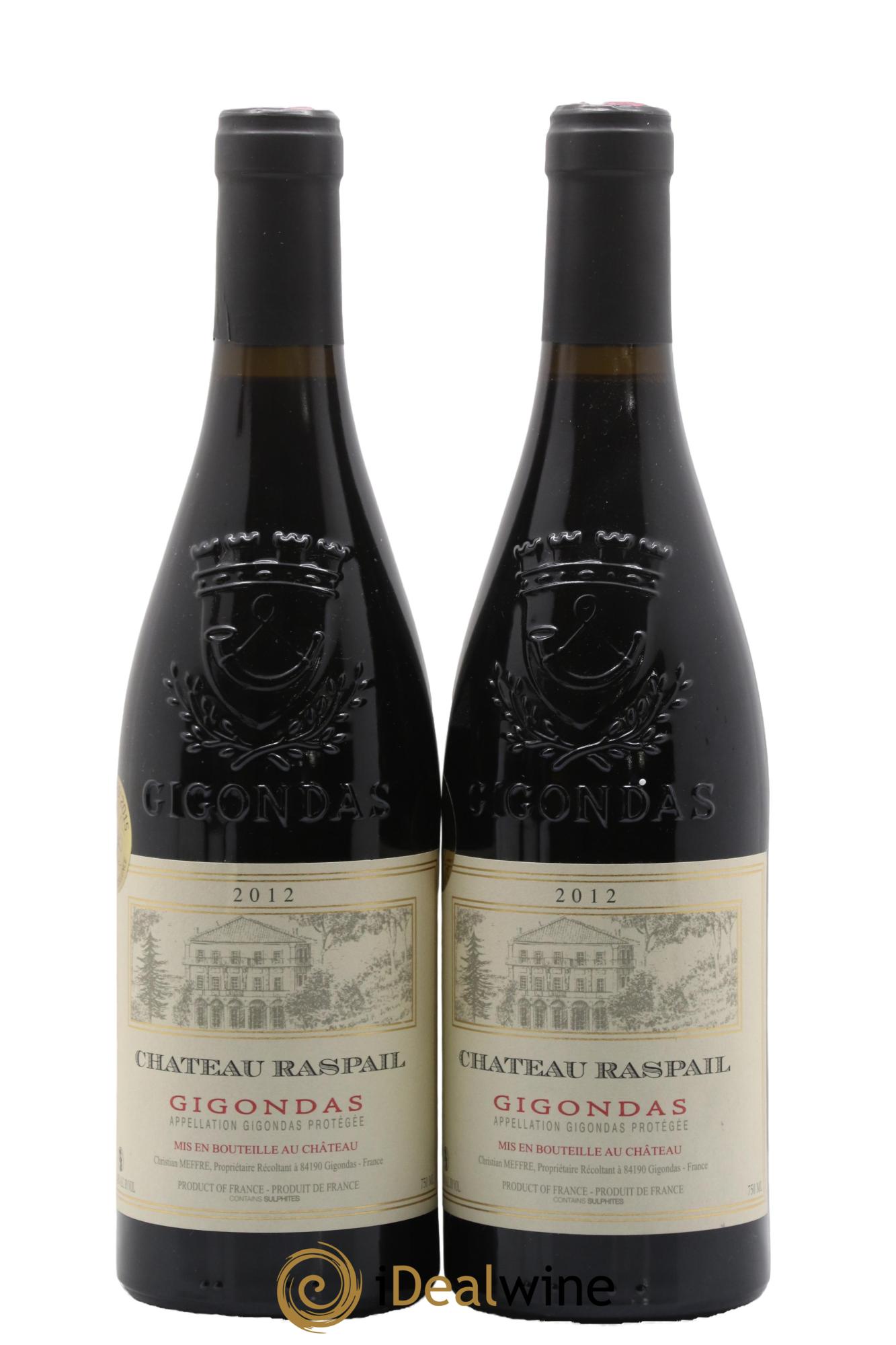 Gigondas Château Raspail 2012 - Lot of 2 bottles - 0