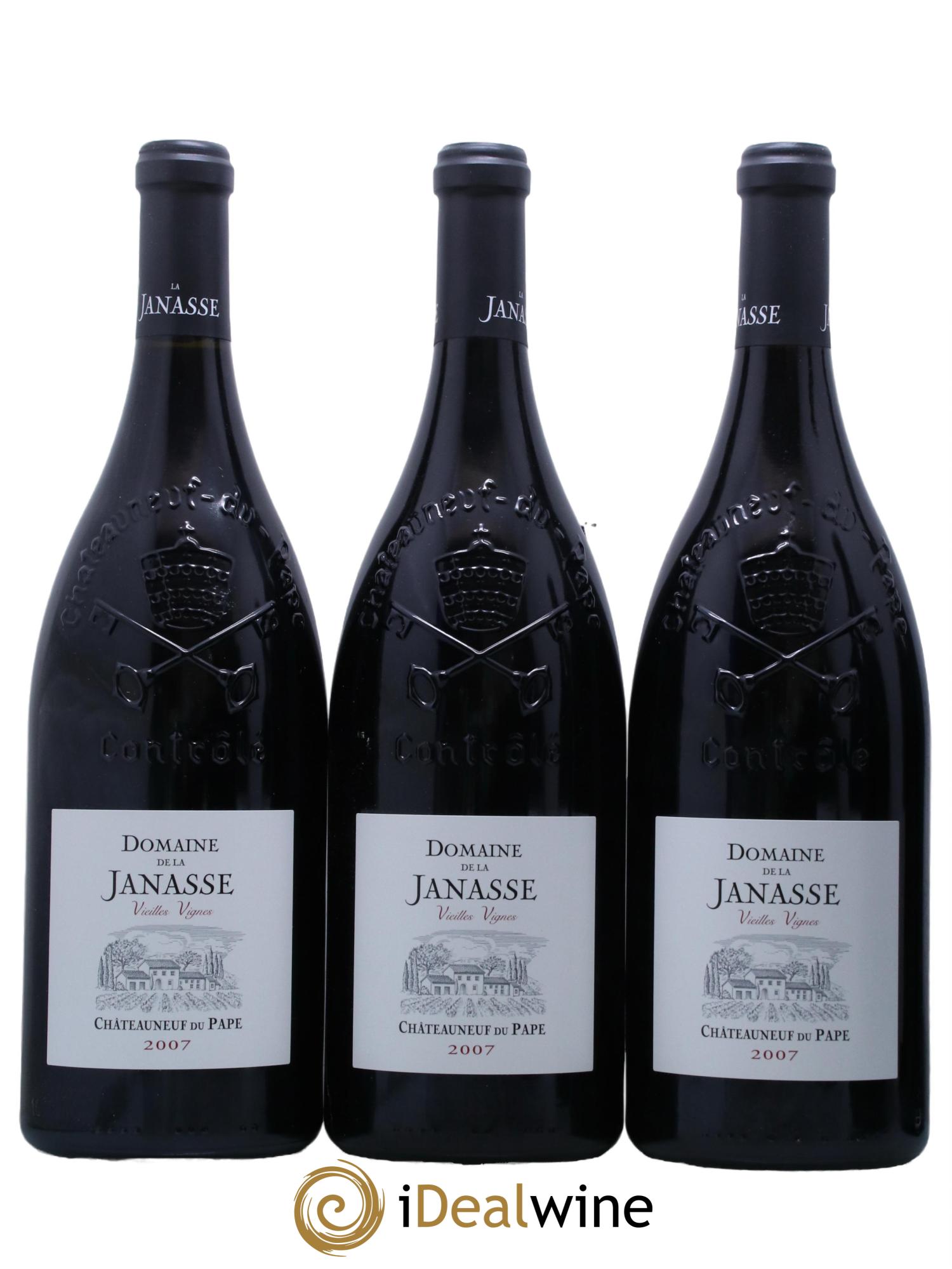 Châteauneuf-du-Pape Cuvée Vieilles Vignes La Janasse (Domaine de) 2007 - Lot de 6 magnums - 1