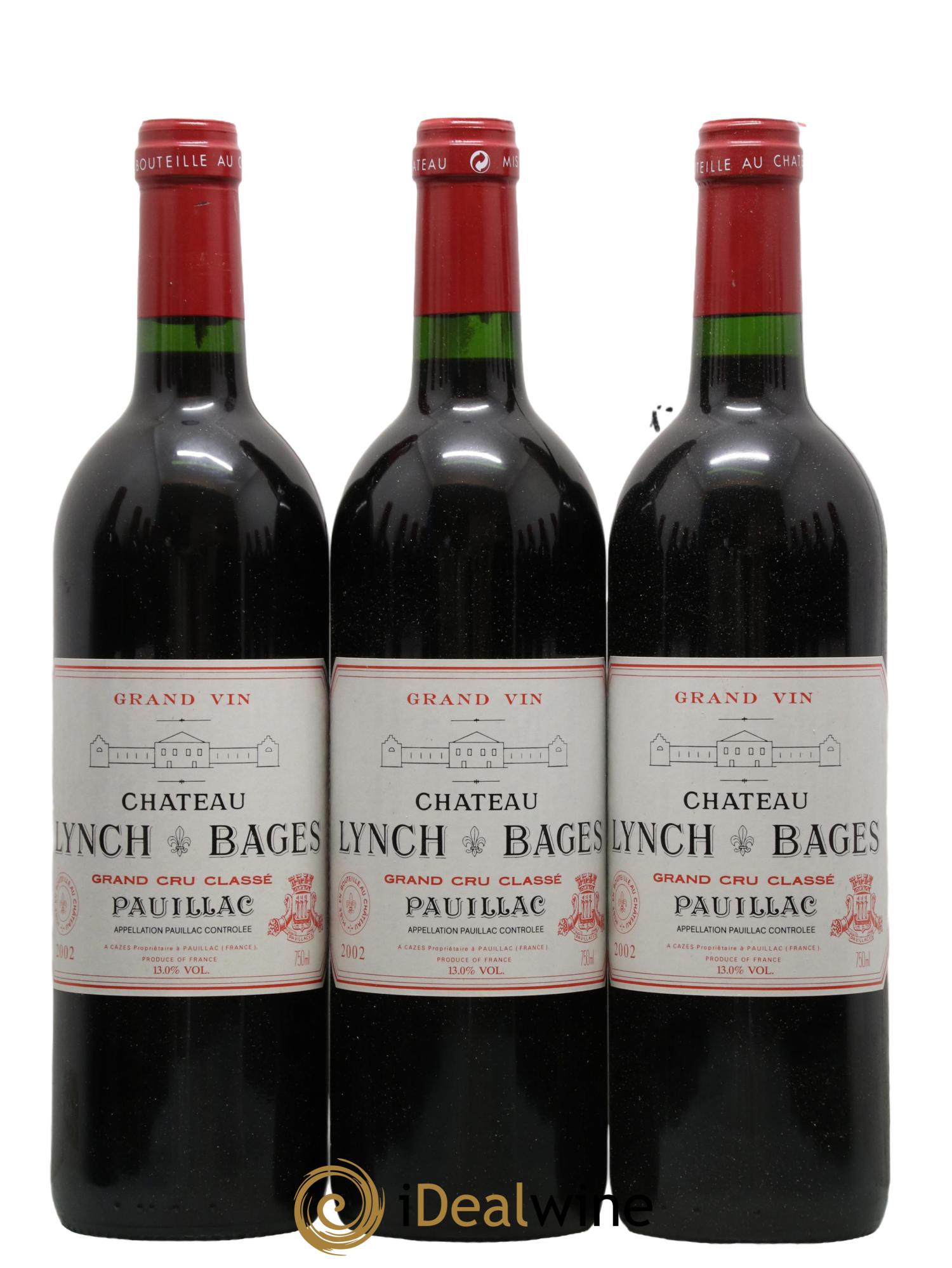 Château Lynch Bages 5ème Grand Cru Classé  2002 - Posten von 12 Flaschen - 1