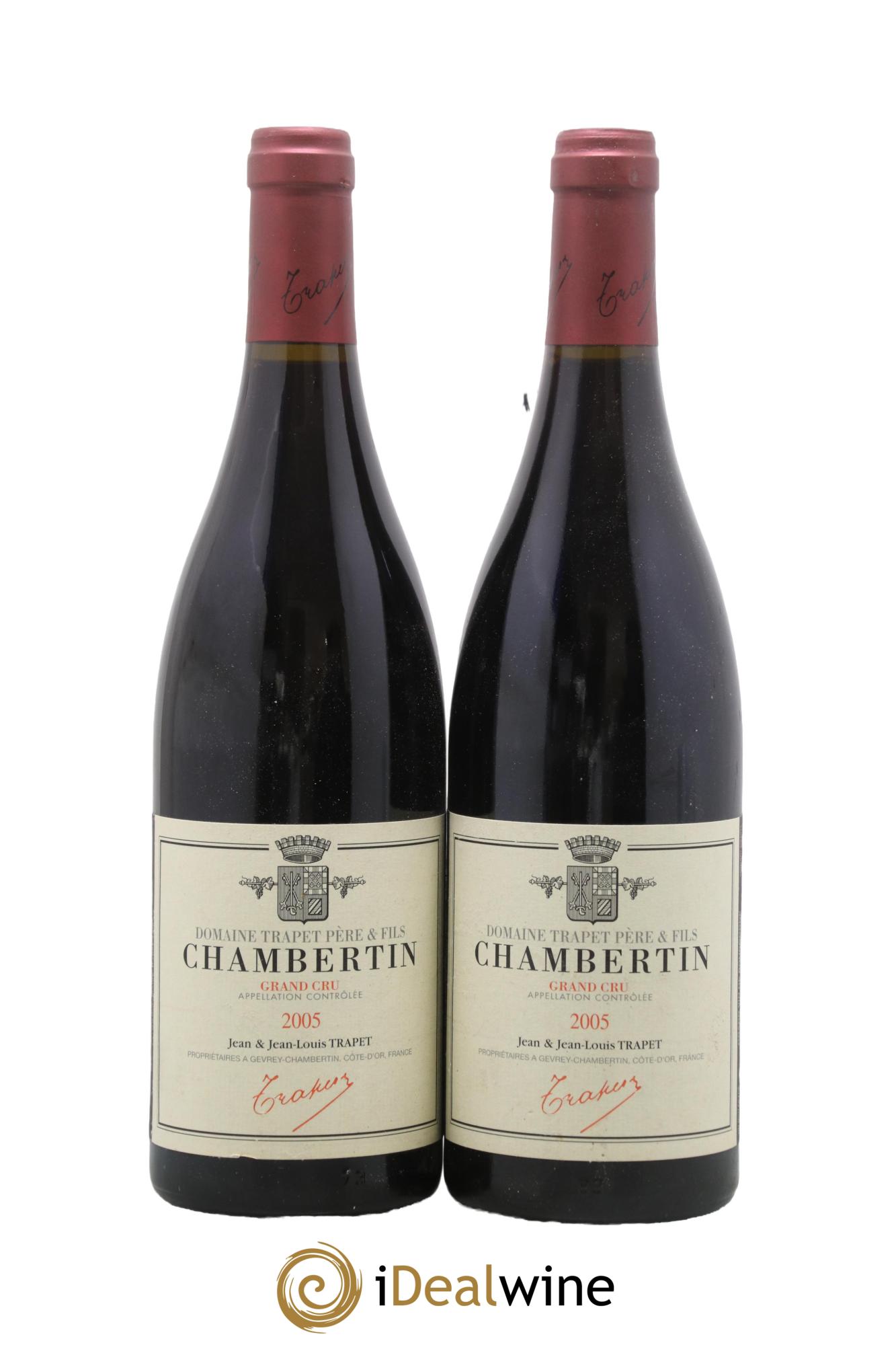Chambertin Grand Cru Domaine Trapet 2005 - Lotto di 2 bottiglie - 0