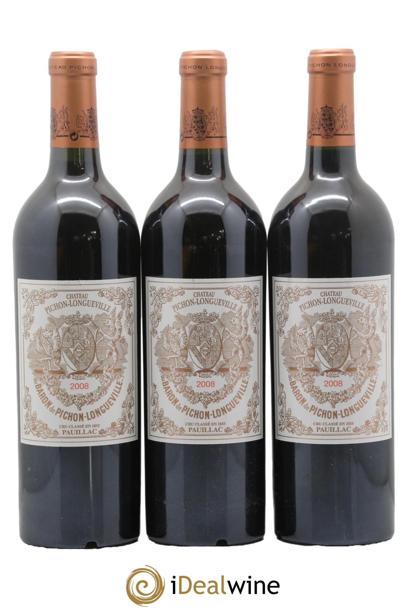Pichon Longueville Baron 2ème Grand Cru Classé 2008 - Lot de 12 bouteilles - 3