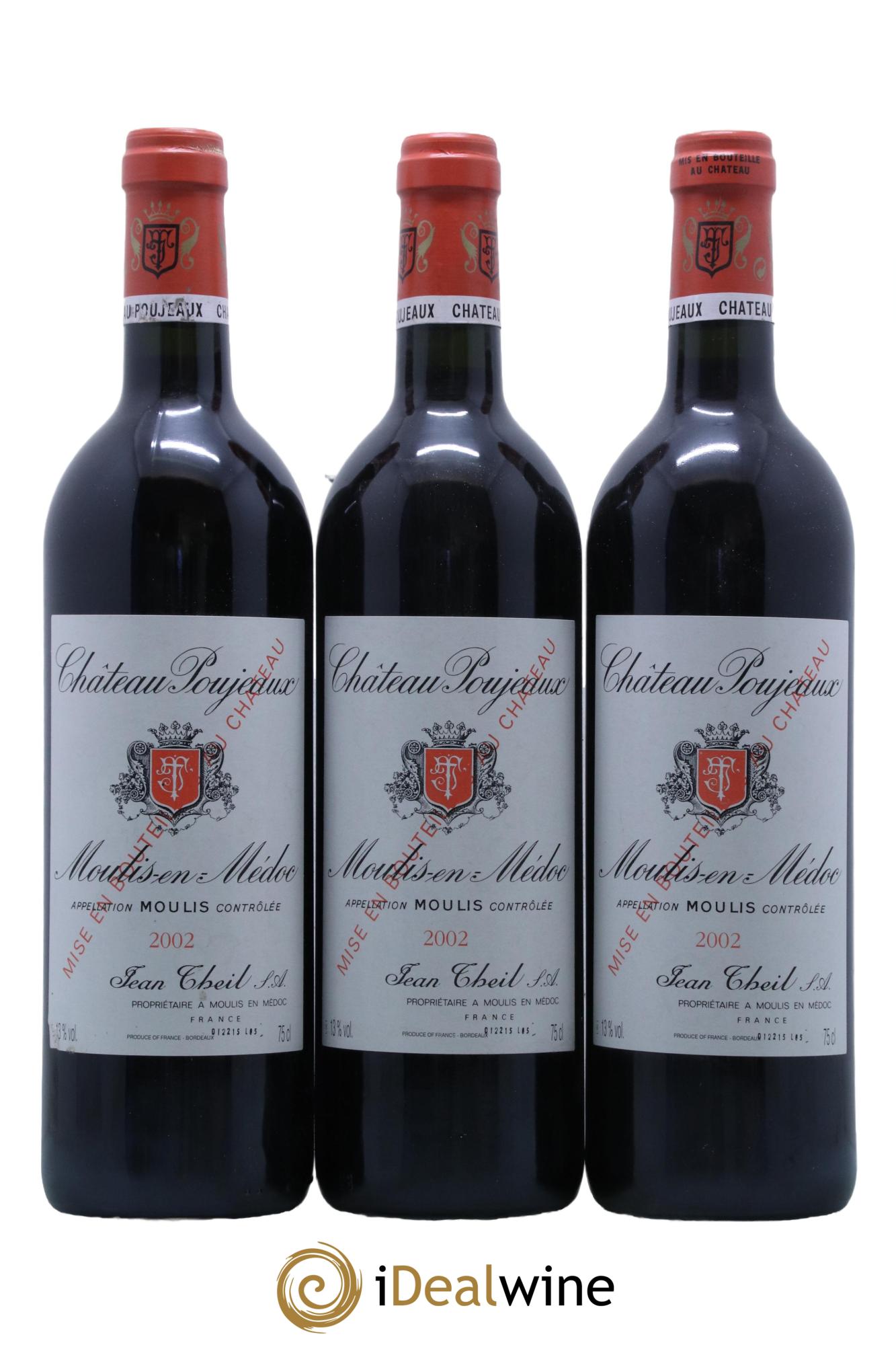 Château Poujeaux 2002 - Lot de 12 bouteilles - 2