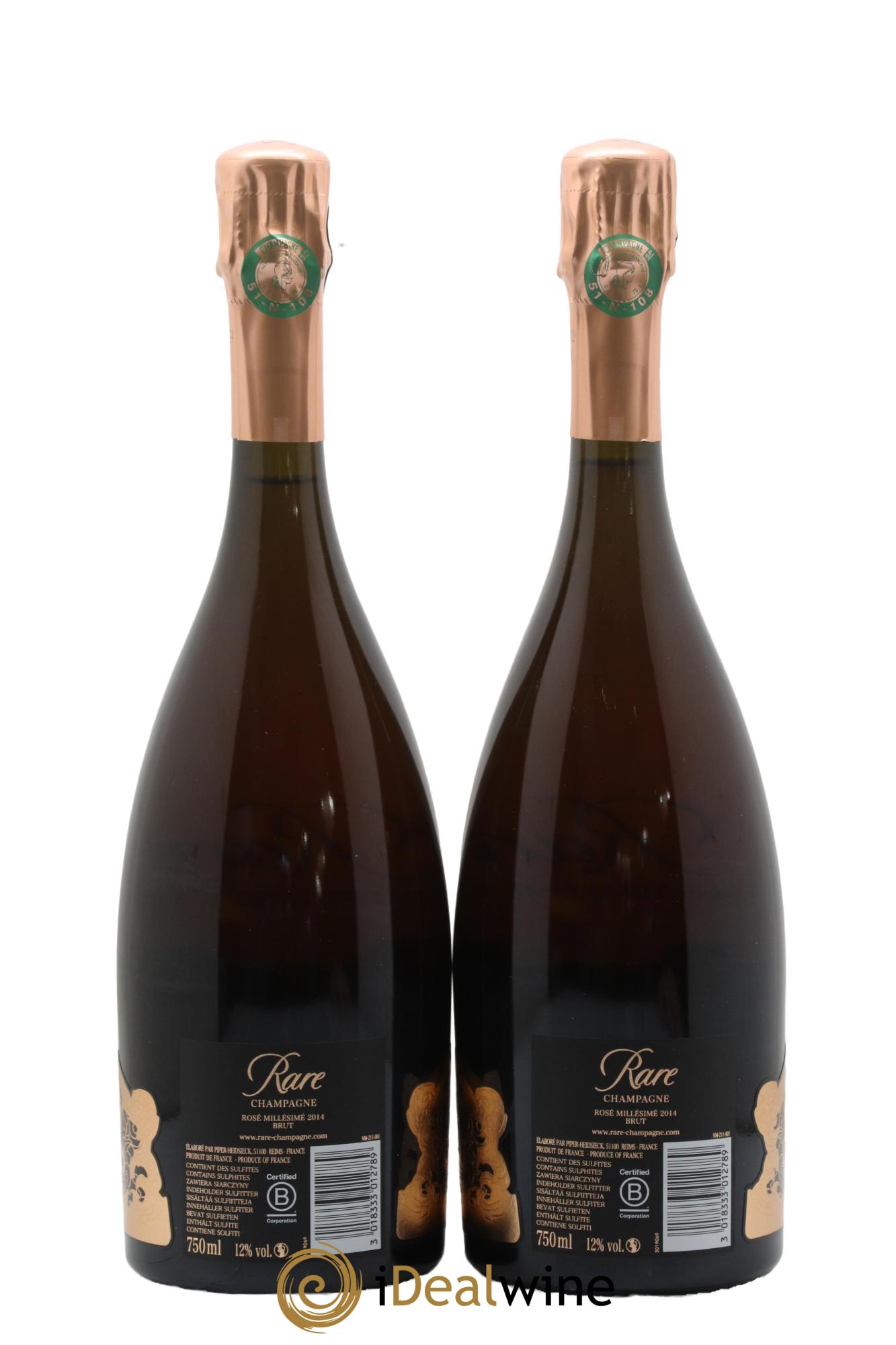 Rare Piper Heidsieck 2014 - Lot de 2 bouteilles - 1