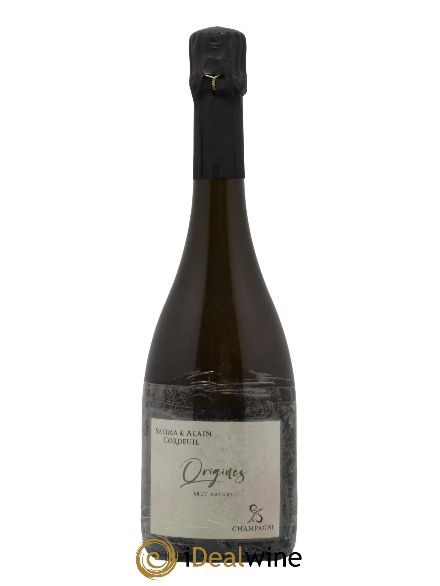 Champagne Brut Nature Origines Salima et Alain Cordeuil 2017 - Lot de 1 bouteille - 0