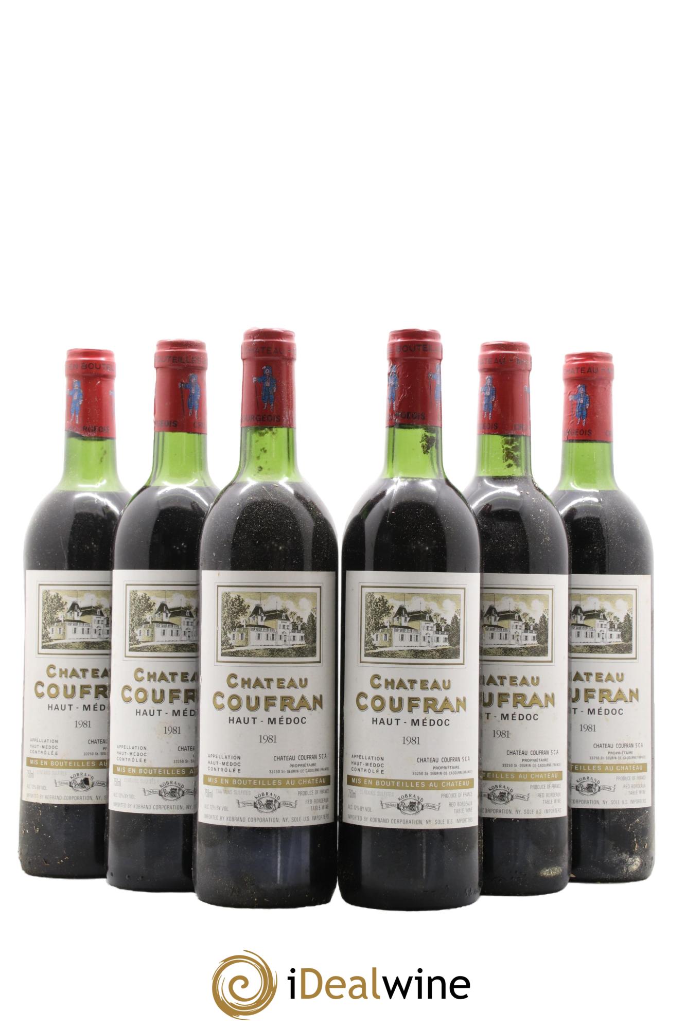 Château Coufran Cru Bourgeois 1981 - Lot de 6 bouteilles - 0