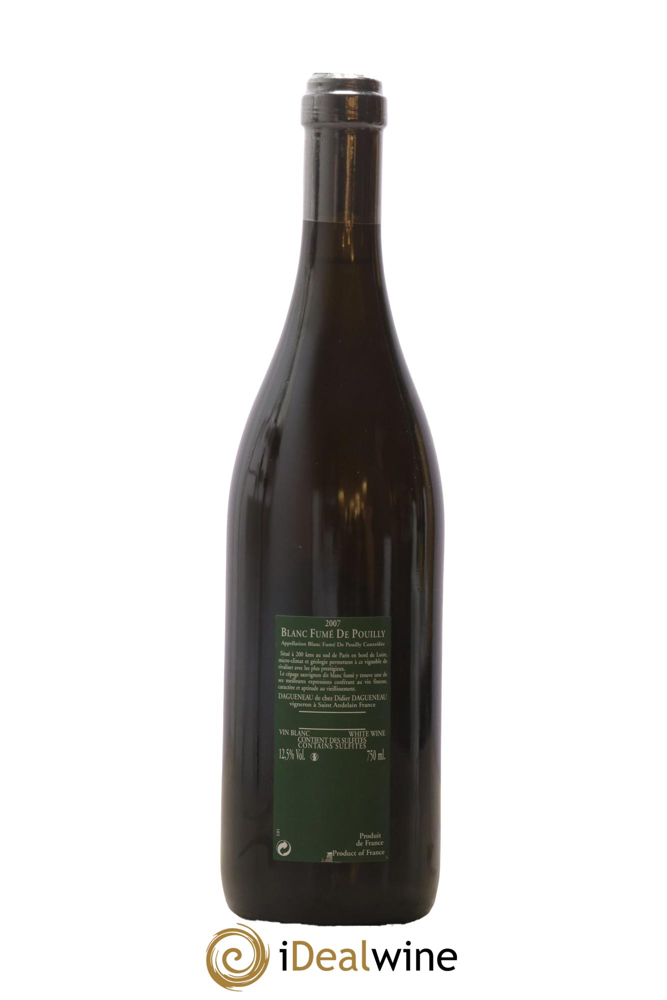 Vin de France (anciennement Pouilly-Fumé) Silex Dagueneau (Domaine Didier - Louis-Benjamin) 2007 - Lotto di 1 bottiglia - 1