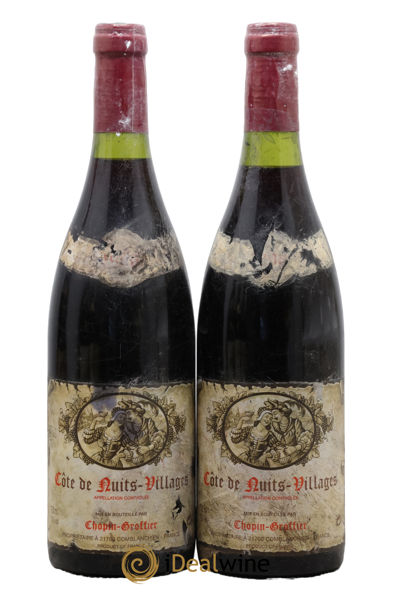 Côte de Nuits-Villages Chopin-Groffier 1996 - Lot de 2 bouteilles - 0