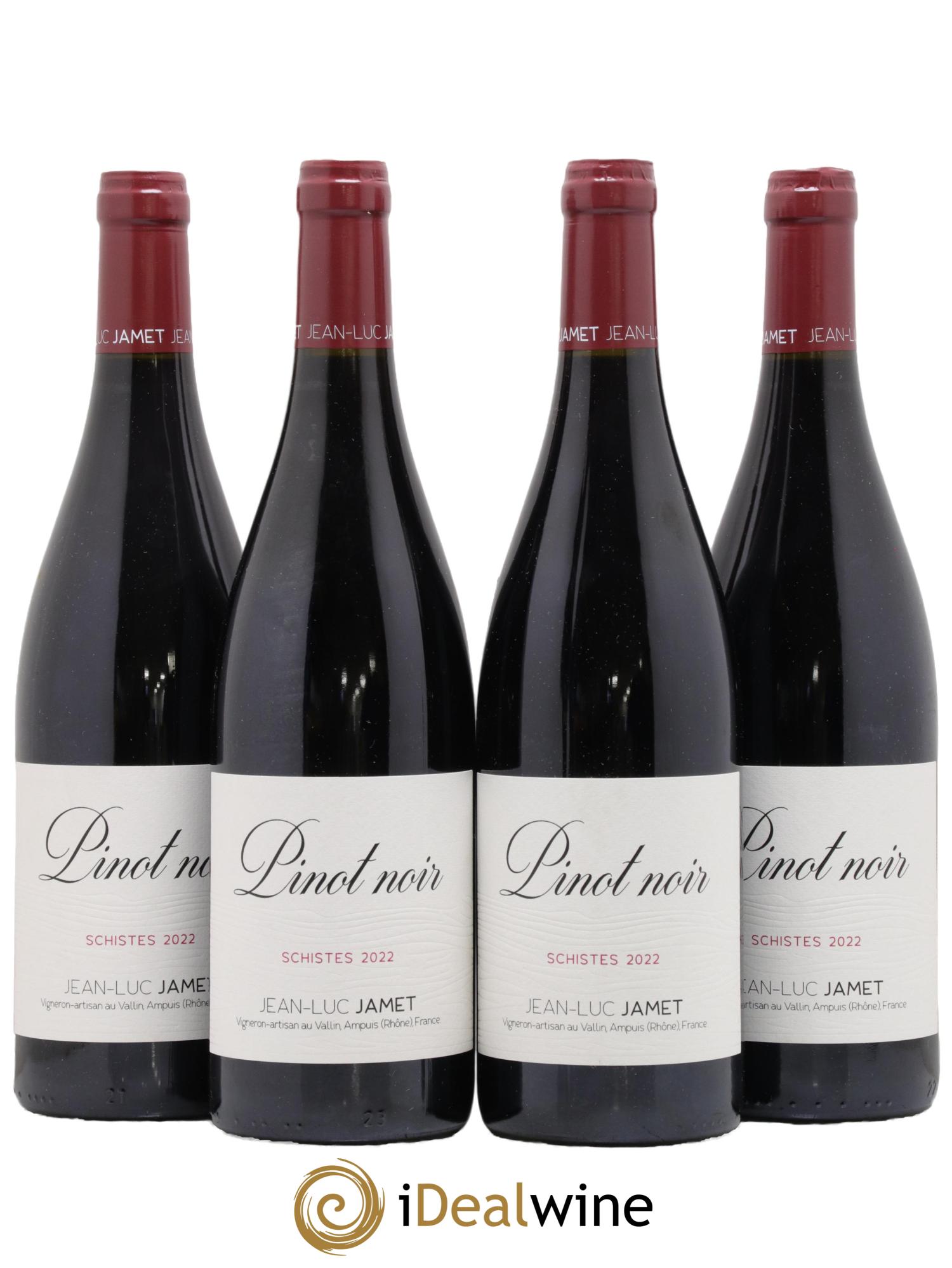 Collines Rhodaniennes Pinot Noir Schiste Jean-Luc Jamet 2022 - Lot de 4 bouteilles - 0