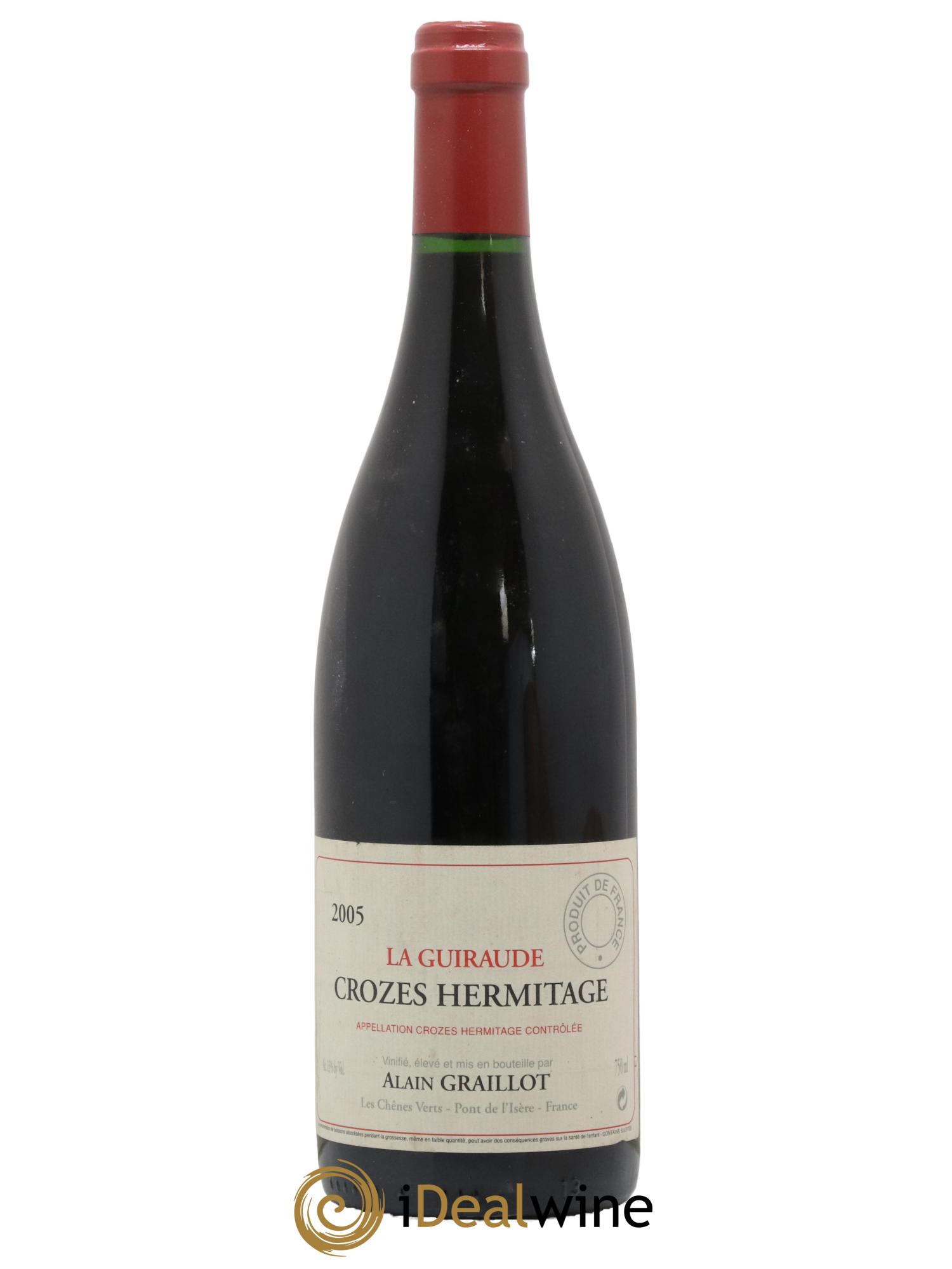 Crozes-Hermitage La Guiraude Domaine Graillot 2005 - Lot de 1 bouteille - 0